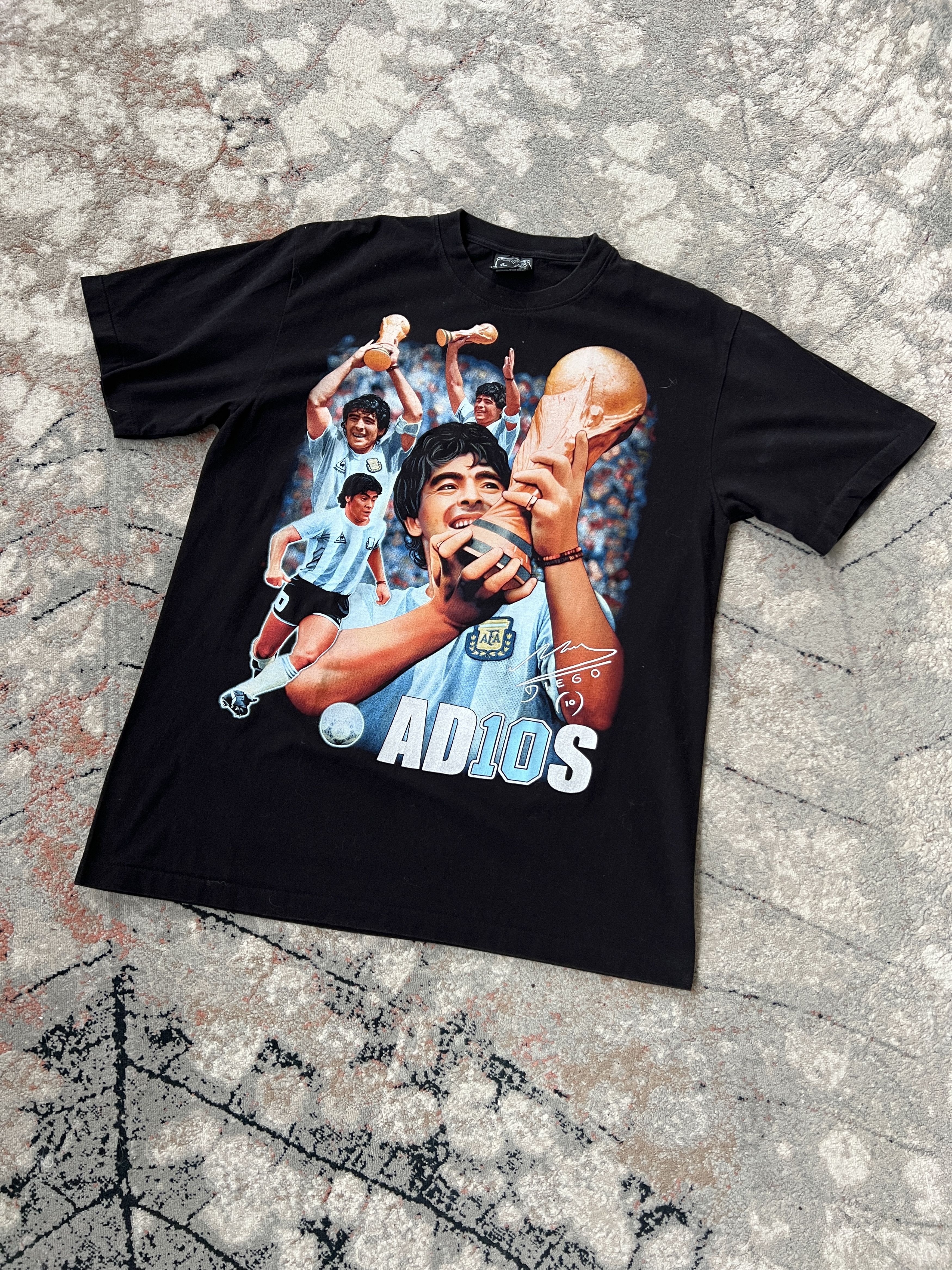 Vintage Diego Maradona AD10S Vintage Tee Size US XL / EU 56 / 4 - 1 Thumbnail