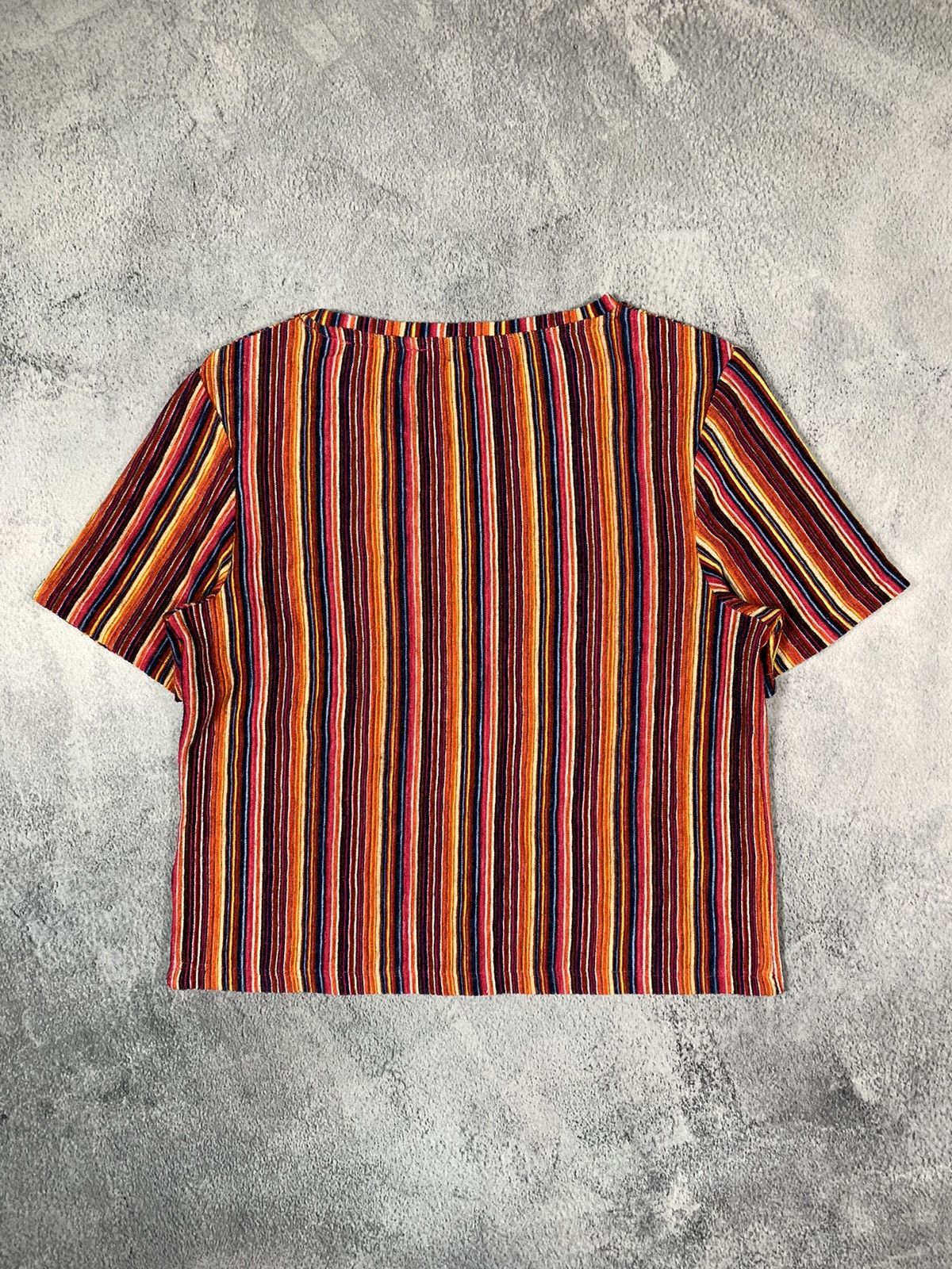 Vintage Vintage Y2K style all over striped tee Japanese size L Size L / US 10 / IT 46 - 7 Thumbnail
