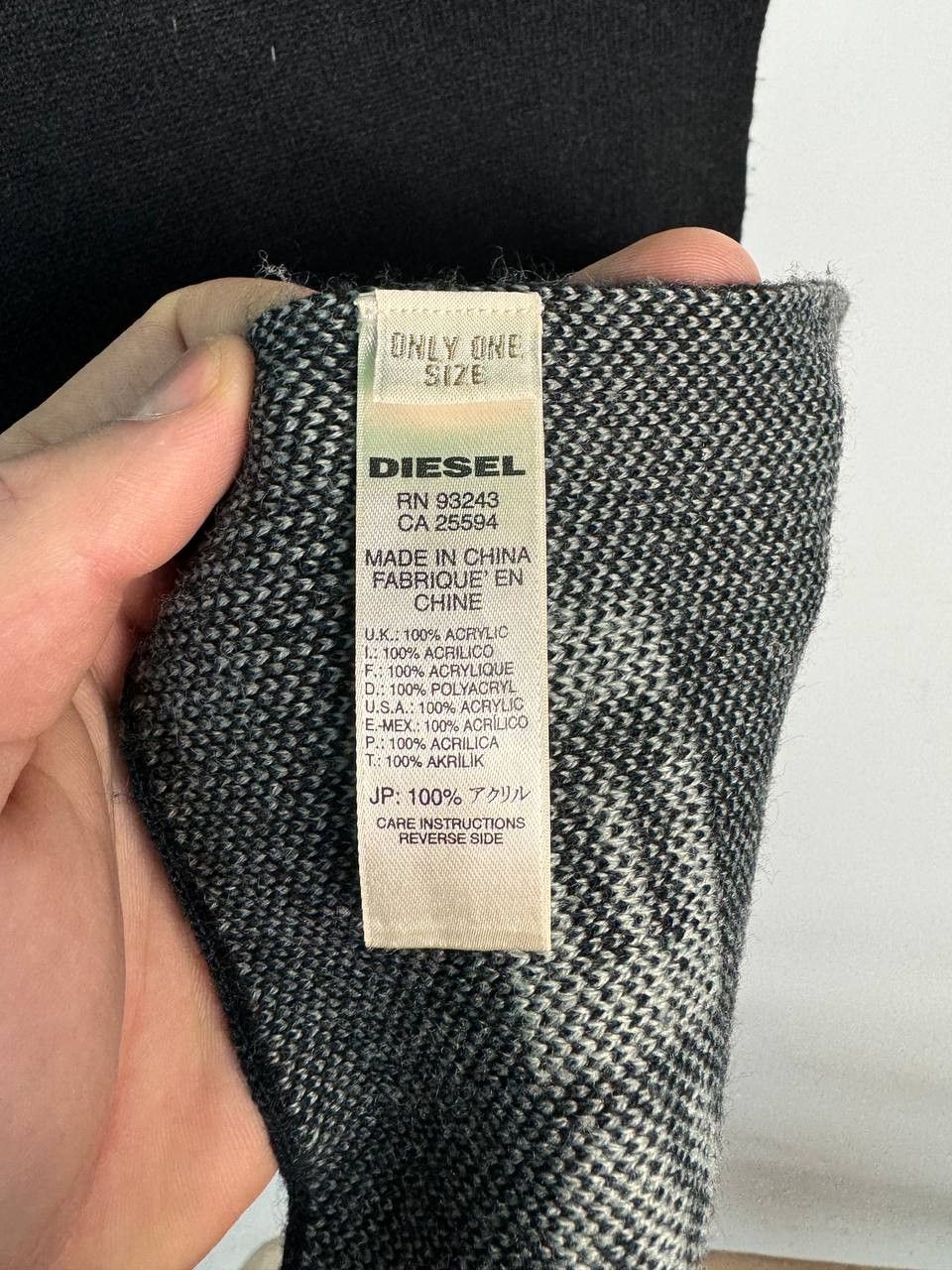 Diesel Vintage Diesel Scarf Muffler Punk Wool Cashmere Scarves Size ONE SIZE - 3 Thumbnail