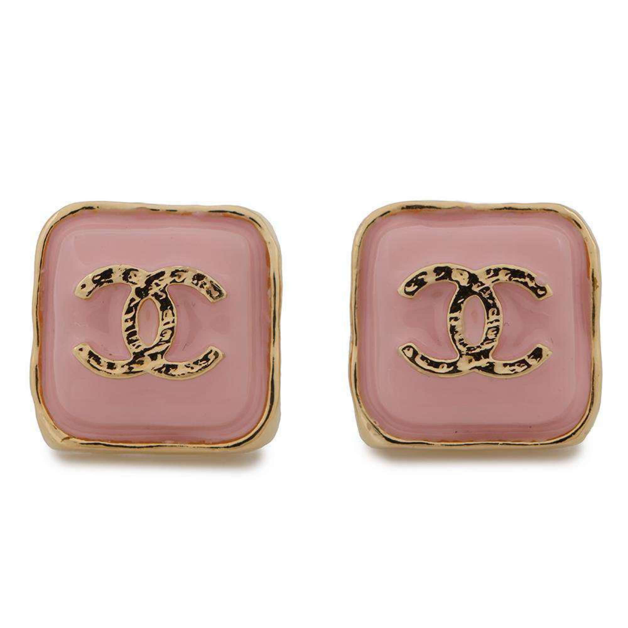Chanel Chanel earrings Coco Mark Square B23 K ABC253 CHANEL