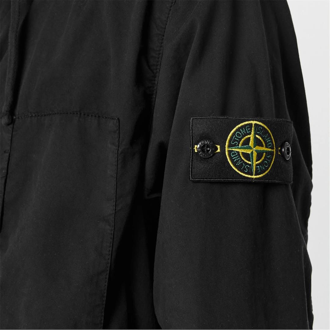 Stone Island o1g2r1mq0526 Twill Stretch-TC Hooded Jacket in Nero Size US L / EU 52-54 / 3 - 5 Thumbnail