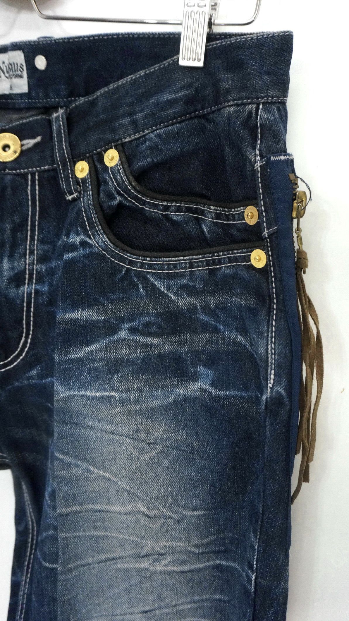 Japanese Brand Sick Rare Nylaus Japan Claw mark Flared Jeans Size US 31 - 5 Thumbnail