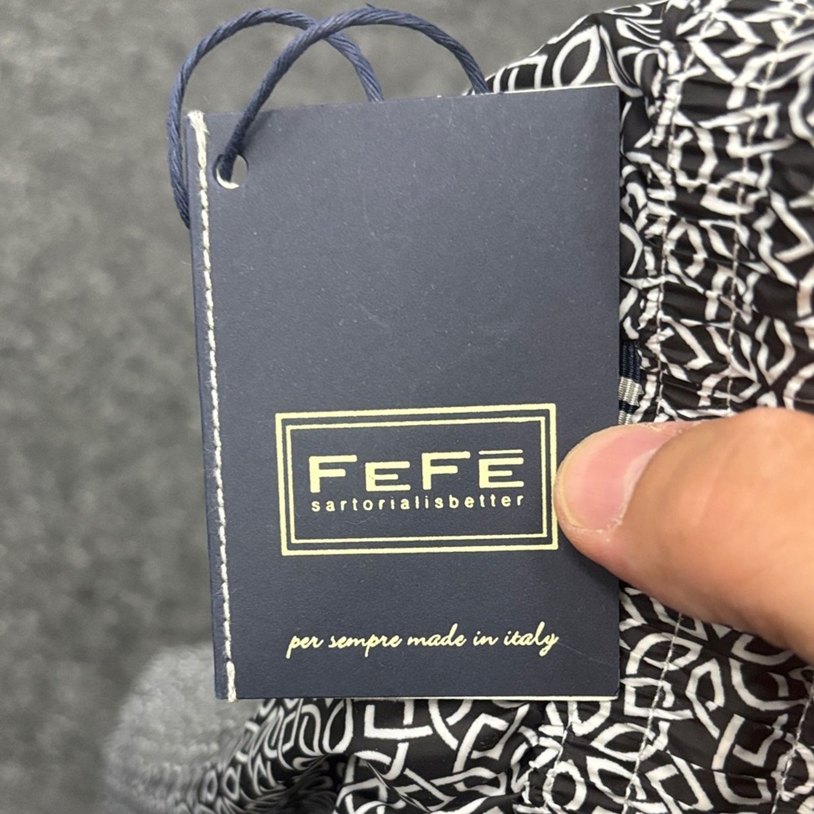 Other NWT FEFE Black and White Patterned Swim Trunks Size XL Size US 40 / EU 56 - 3 Thumbnail