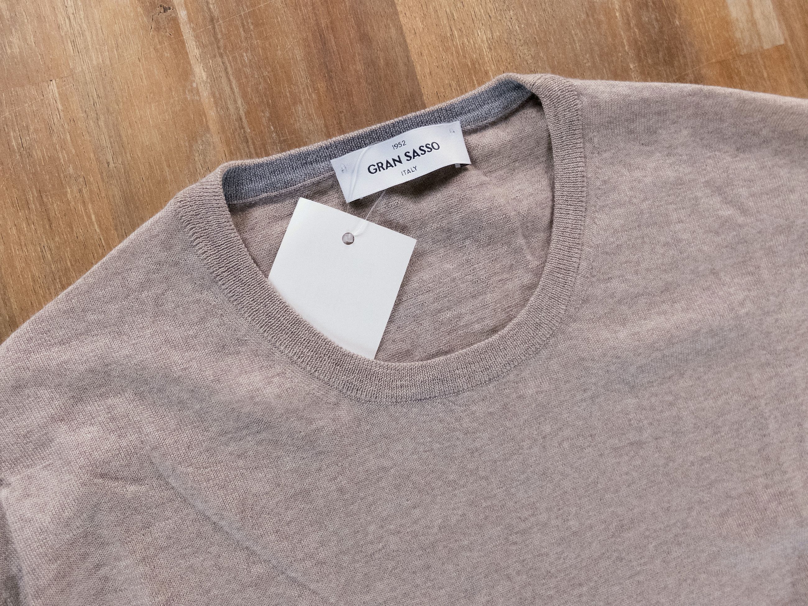 Gran Sasso GRAN SASSO beige crewneck wool sweater Size 56 / 3XL Size US XXL / EU 58 / 5 - 2 Thumbnail
