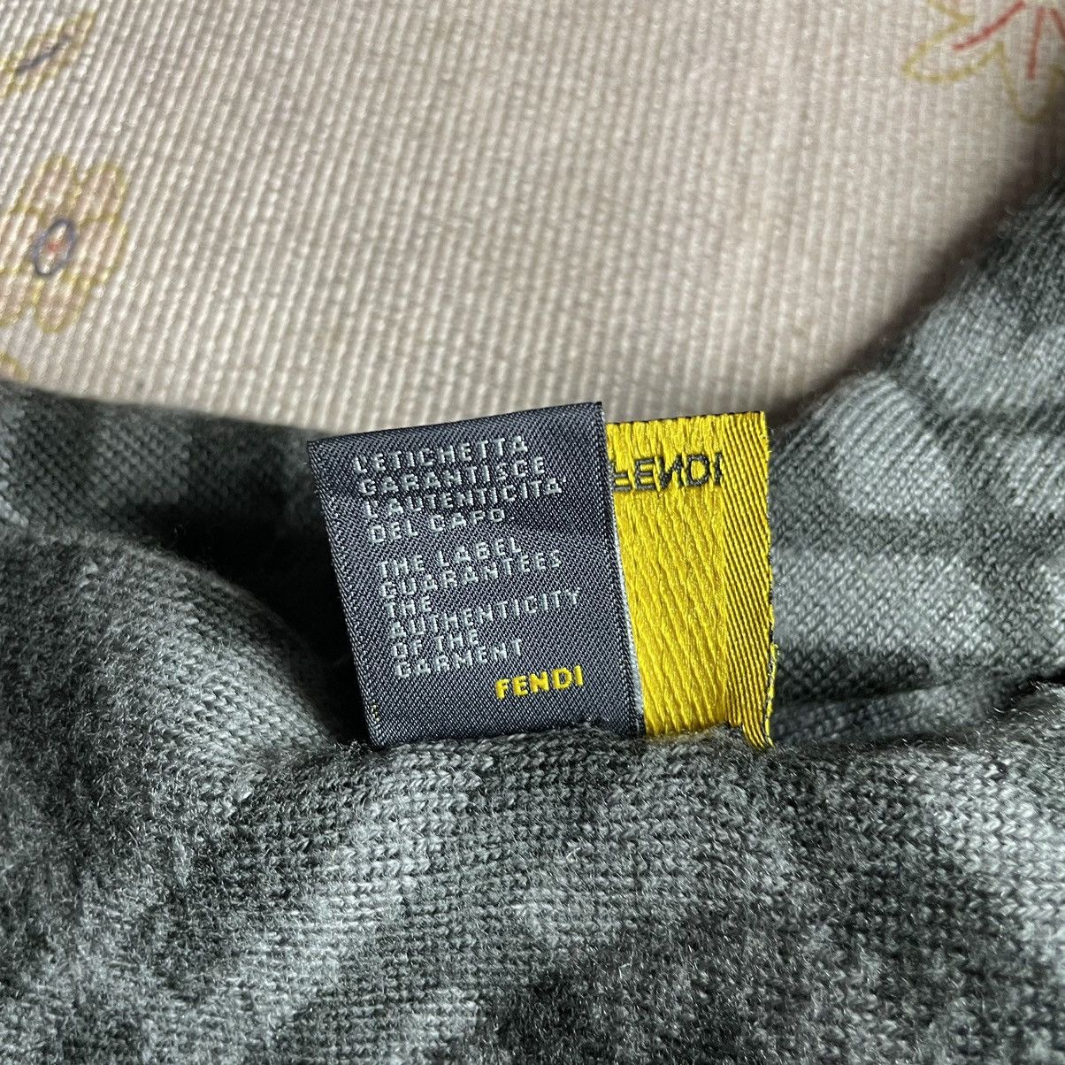 Fendi Fendi Monogram Wool Scarf Size ONE SIZE - 11 Thumbnail