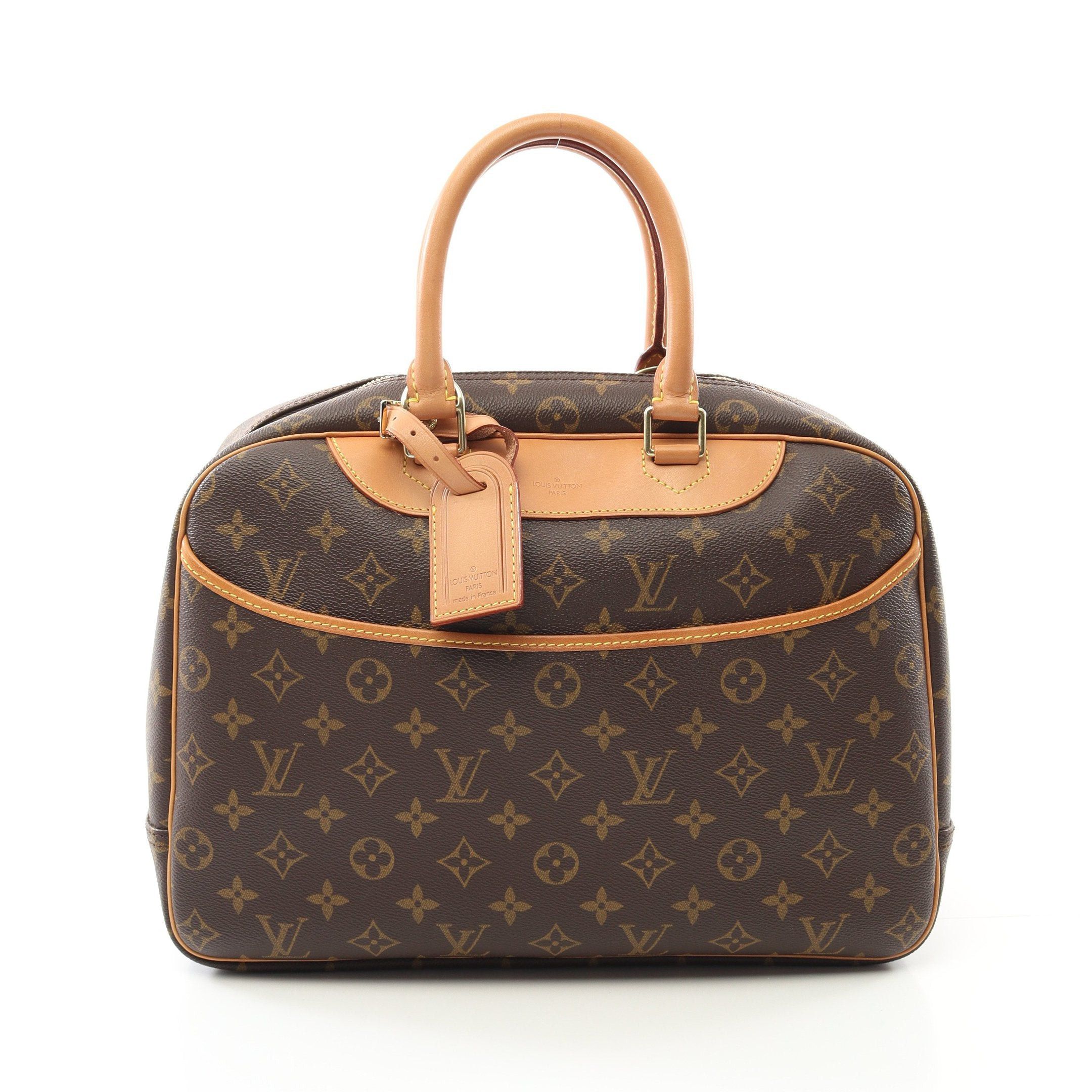 Louis Vuitton Louis Vuitton Deauville Bowling Vanity Monogram Handbag Leather Brown Size ONE SIZE - 1 Thumbnail
