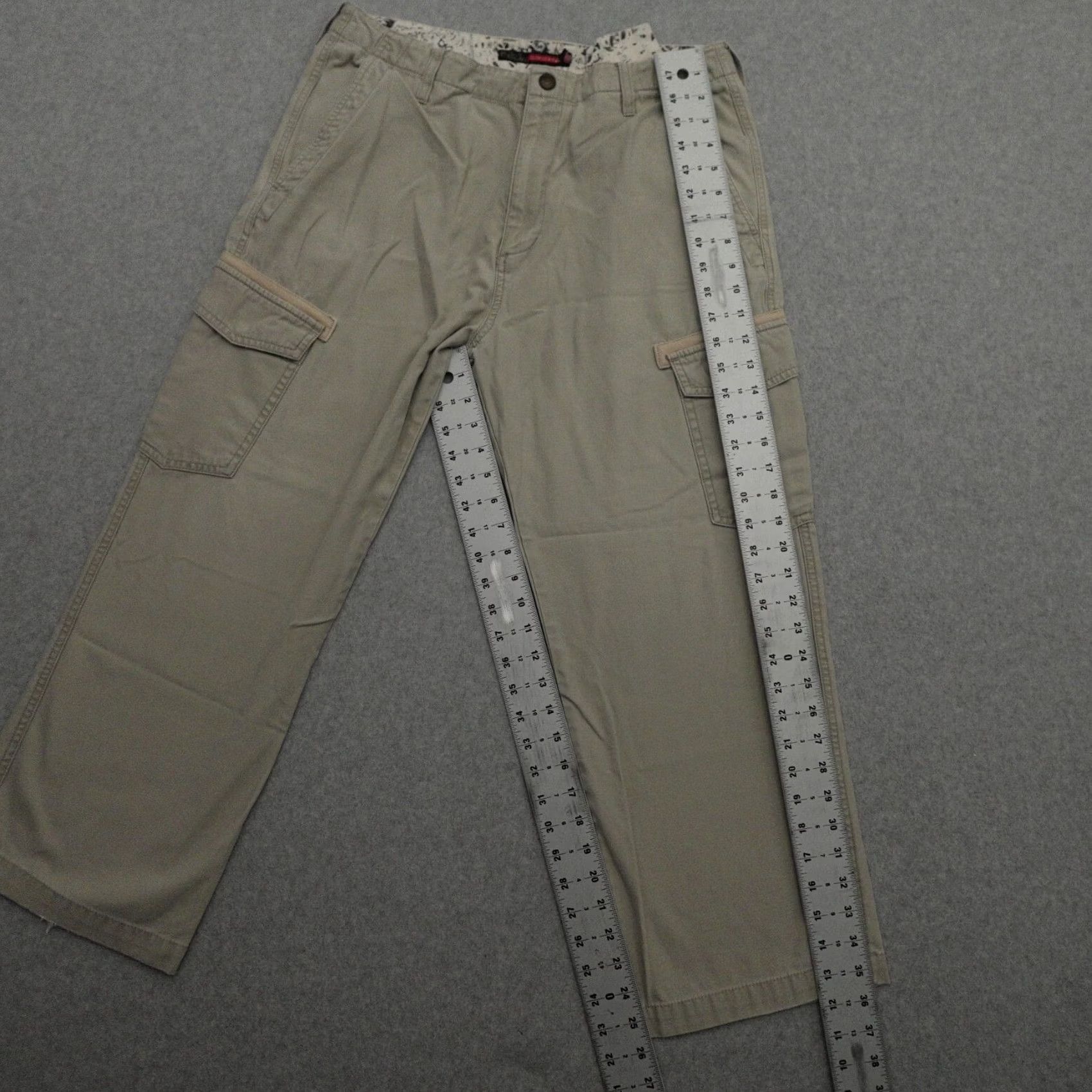 Quiksilver VTG 90s QUICKSILVER Mens 32 (32X26) Baggy Cargo Pants Carpenter Rave Skate Shirt Size US 32 / EU 48 - 3 Thumbnail