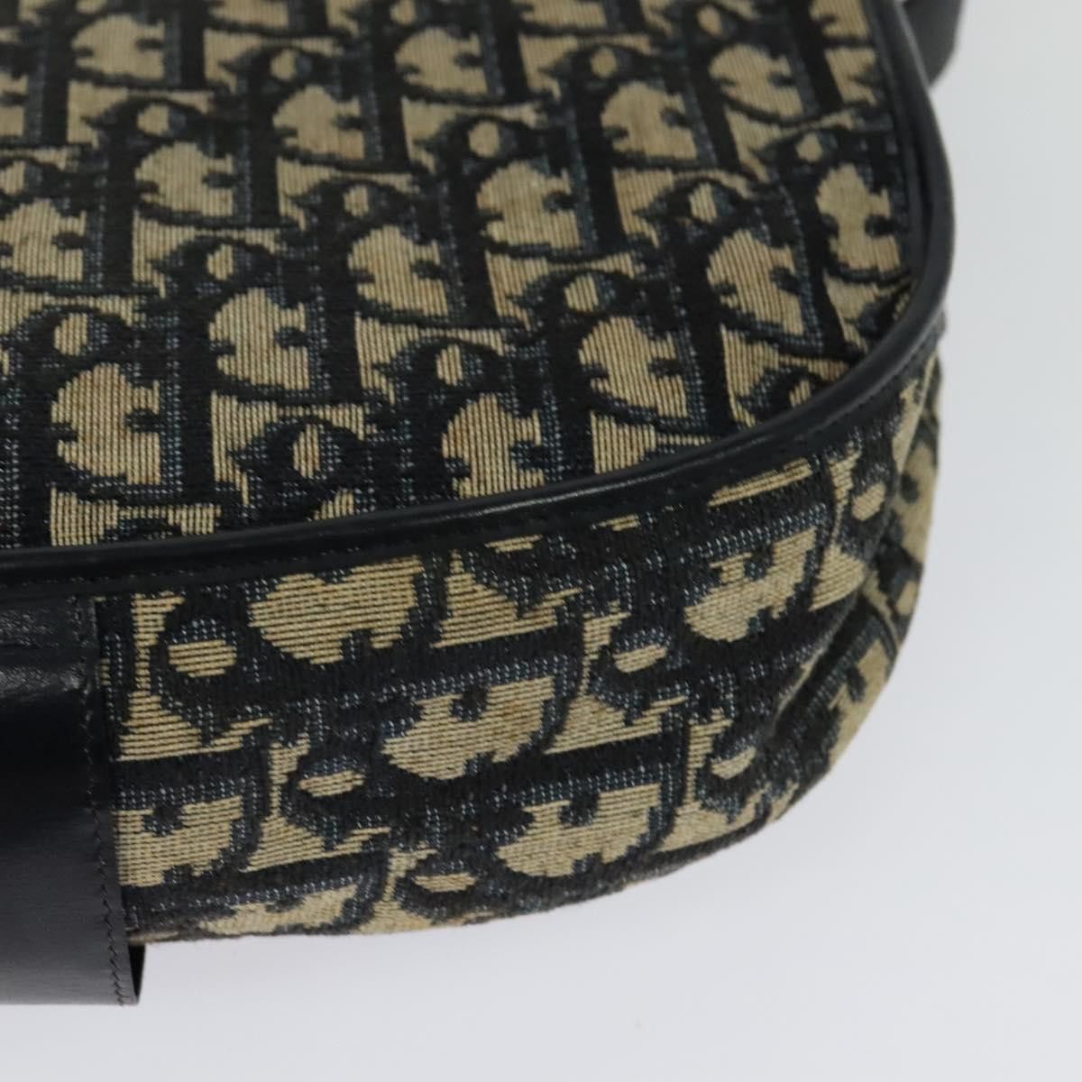 Dior DIOR Trotter Canvas Shoulder Bag Navy Gold Size ONE SIZE - 16 Thumbnail