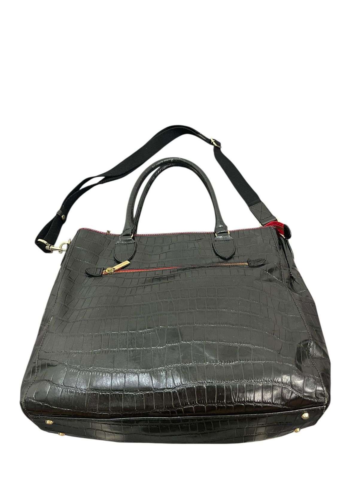 Genuine Leather Crocodle Embossed Leather mConcerto Tote Shoulder Bag 2🟩2 Size ONE SIZE - 14 Thumbnail