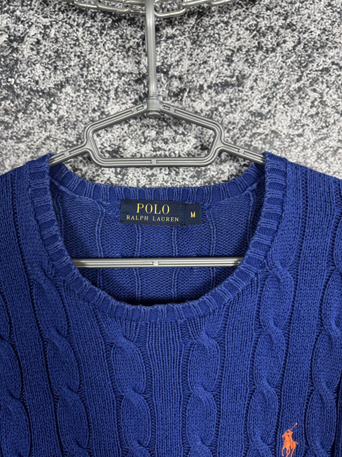 Polo Ralph Lauren Polo Ralph Lauren Cable Knit Sweater Pullover Blue Size M Size US M / EU 48-50 / 2 - 8 Thumbnail
