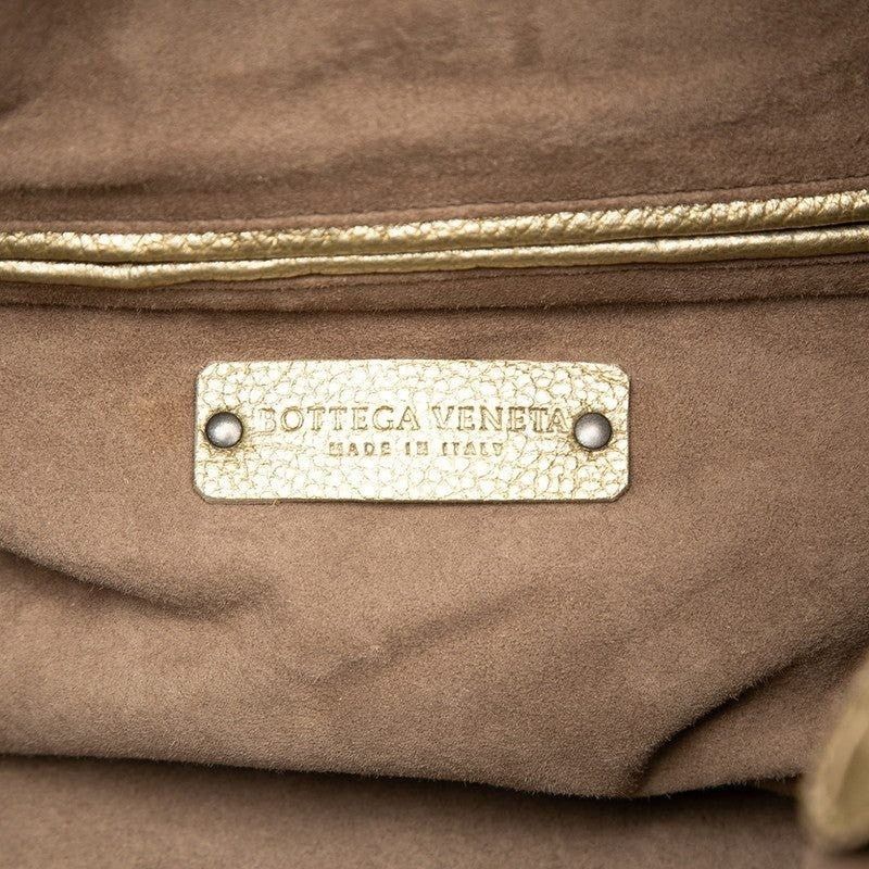 Bottega Veneta Bottega Veneta Leather One Shoulder Bag Gold Size ONE SIZE - 4 Thumbnail