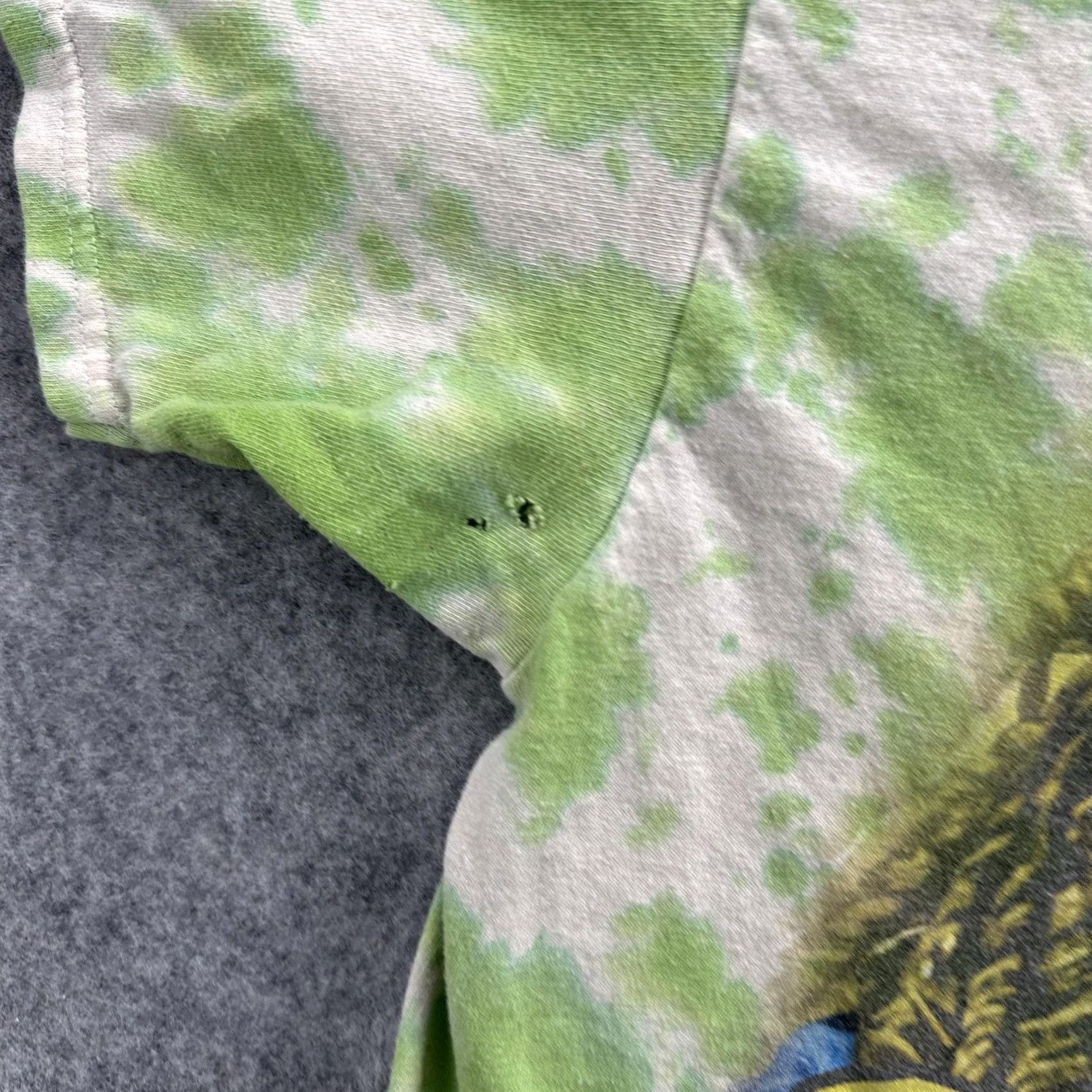 Vintage Sesame Street Shirt Mens Large Green Tie Dye Graphic Tee Cookie Monster Rasta Size US L / EU 52-54 / 3 - 7 Thumbnail