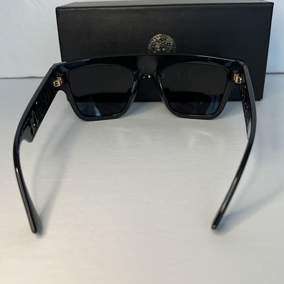 Versace New Versace 4430U Sunglasses GB1/81 - Black - Polar Dark Gre Size ONE SIZE - 12 Thumbnail