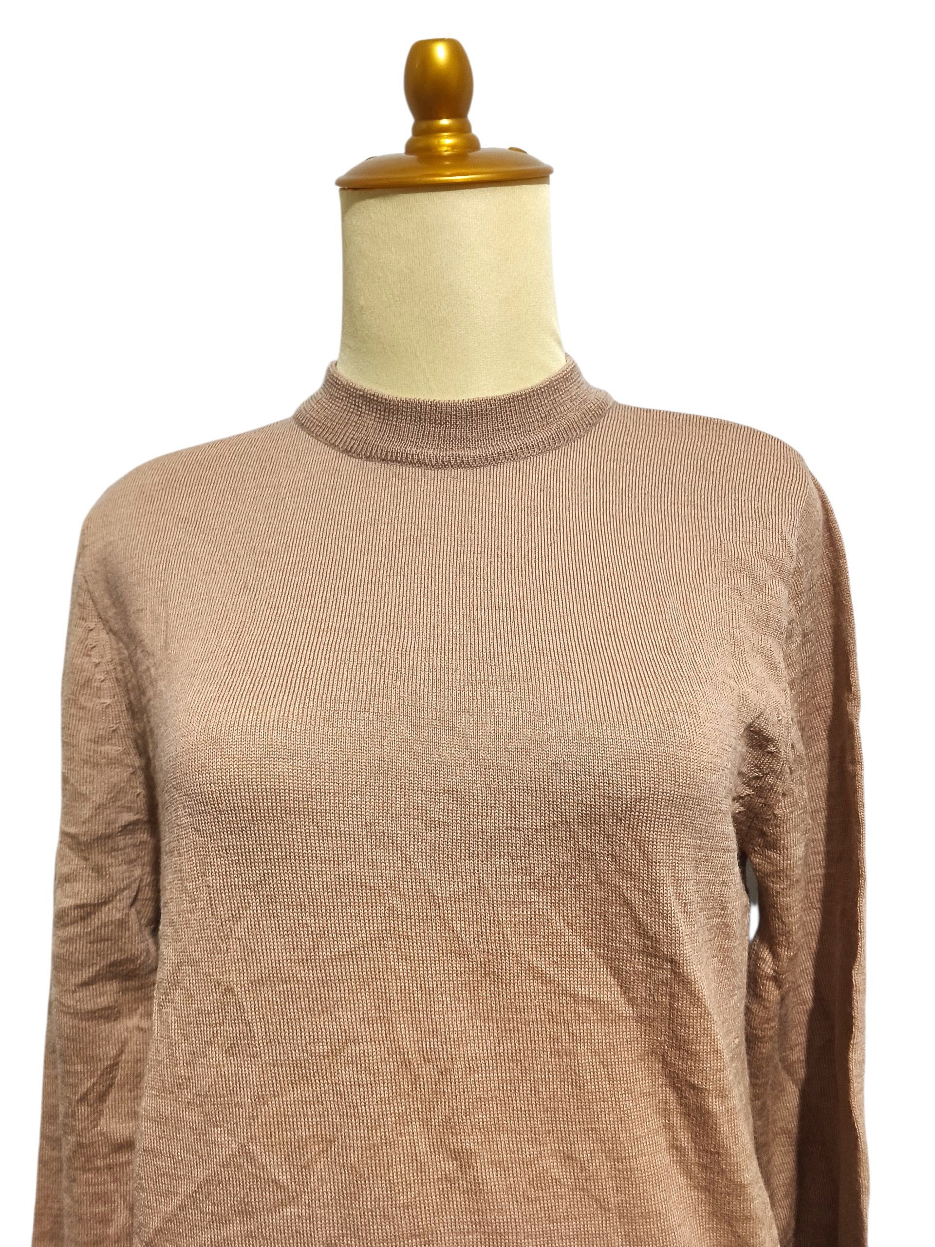 Hussein Chalayan Chalayan Minimalist Fine Knit Mock Neck Sweater Size M / US 6-8 / IT 42-44 - 2 Thumbnail