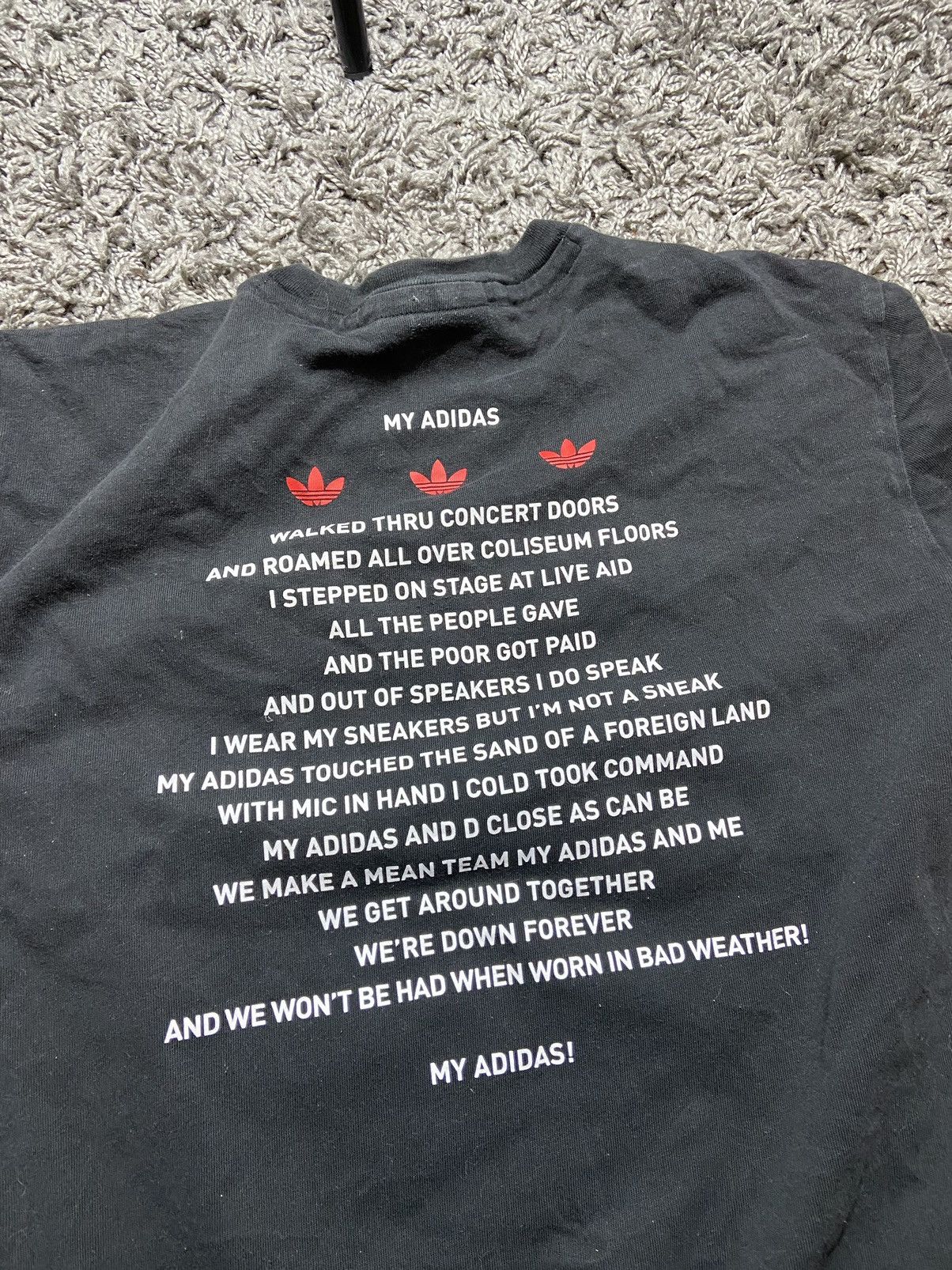 Adidas × RUN DMC × Vintage RUN DMC x ADIDAS by “ ELI REED 1986” LEGENDARY PICTURE SHIRT Size US L / EU 52-54 / 3 - 6 Thumbnail