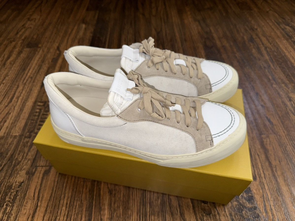 Rhude Rhude V1 Low Suede Leather Beige White Size 11 Size US 11 / EU 44 - 1 Thumbnail