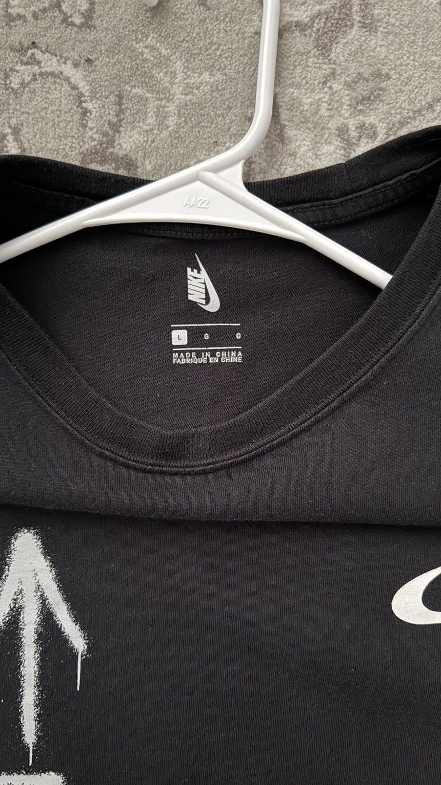 Nike × Off-White Nike x Off-White NRG RU Tee Black Size L Rare Size US L / EU 52-54 / 3 - 3 Thumbnail