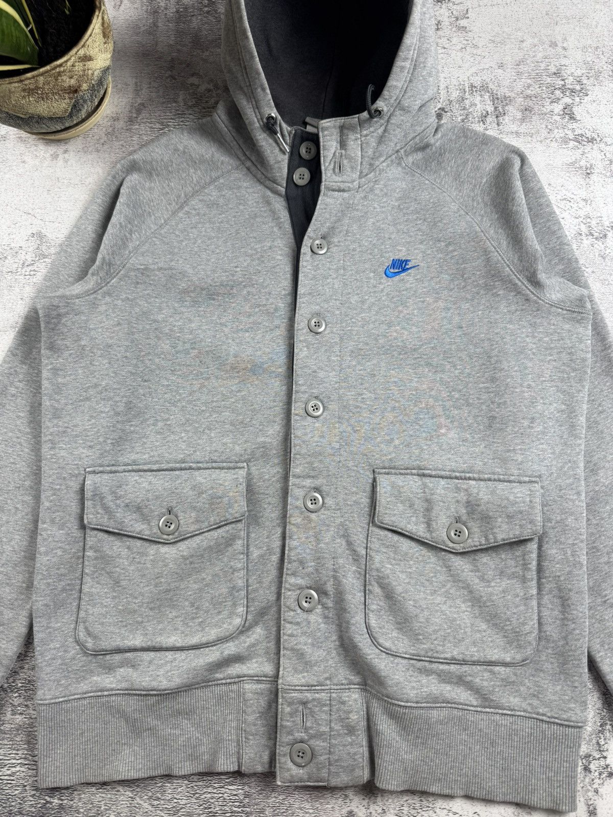 Nike Nike Sportswear Button Cardigan Sweatshirt Hoodie Pullovover Size US M / EU 48-50 / 2 - 9 Thumbnail