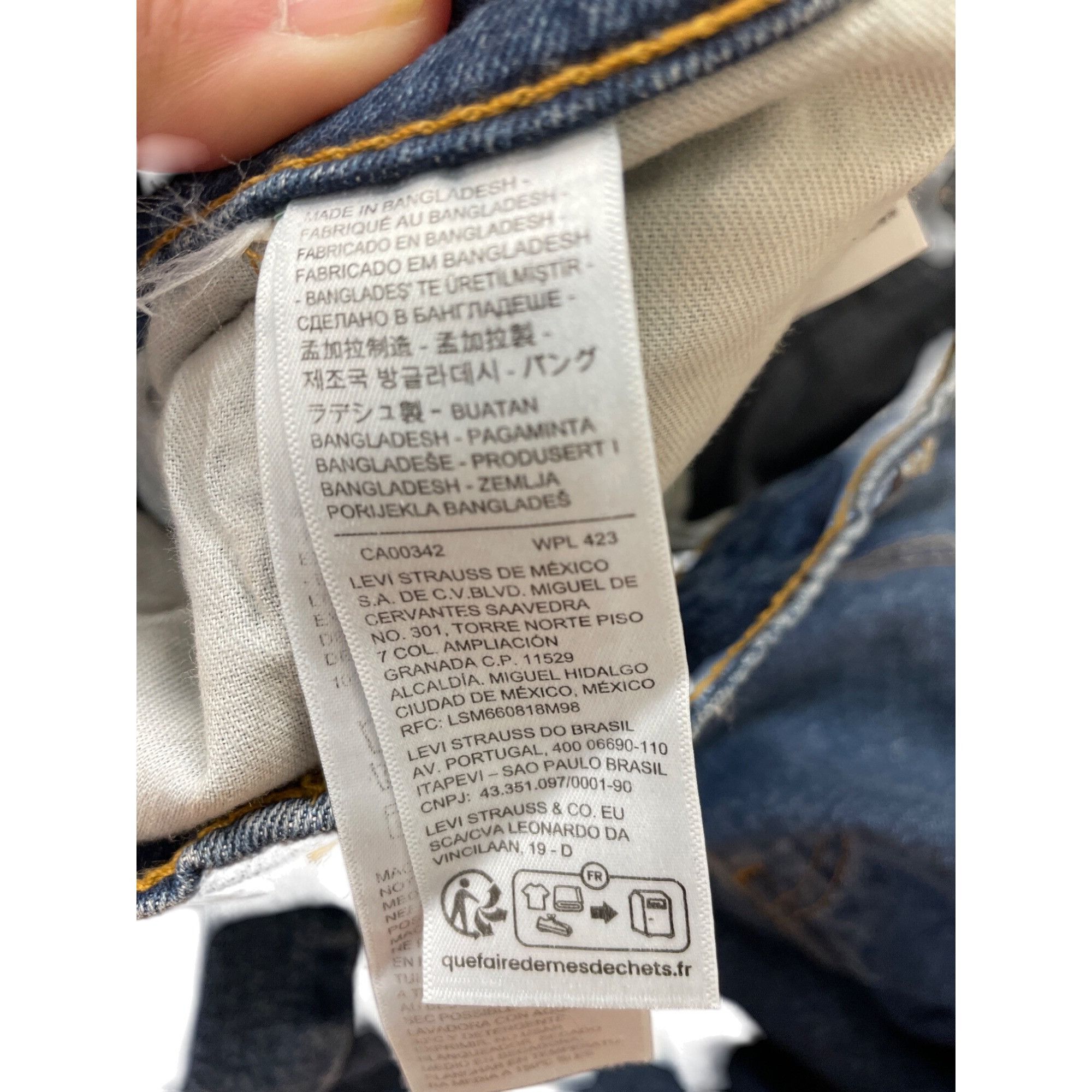 Levi's Levis 505 Mens Straight Fit Blue Denim Jeans Size 40x34 SKU Size US 40 / EU 56 - 10 Thumbnail