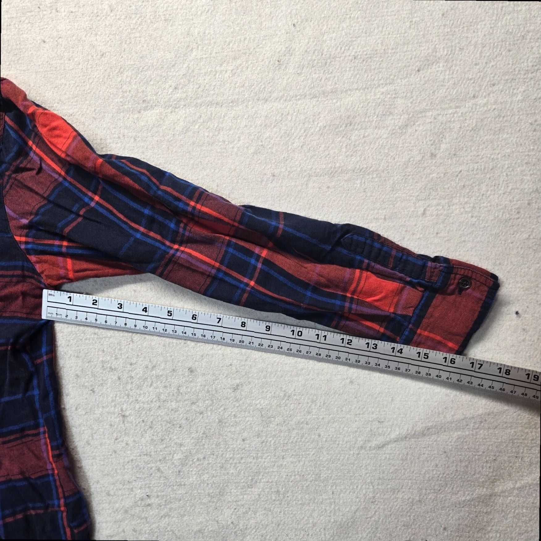 Old Navy Old Navy Plaid Button Up Long Sleeve Shirt Red Blue Adult Women's Medium Size M / US 6-8 / IT 42-44 - 6 Thumbnail