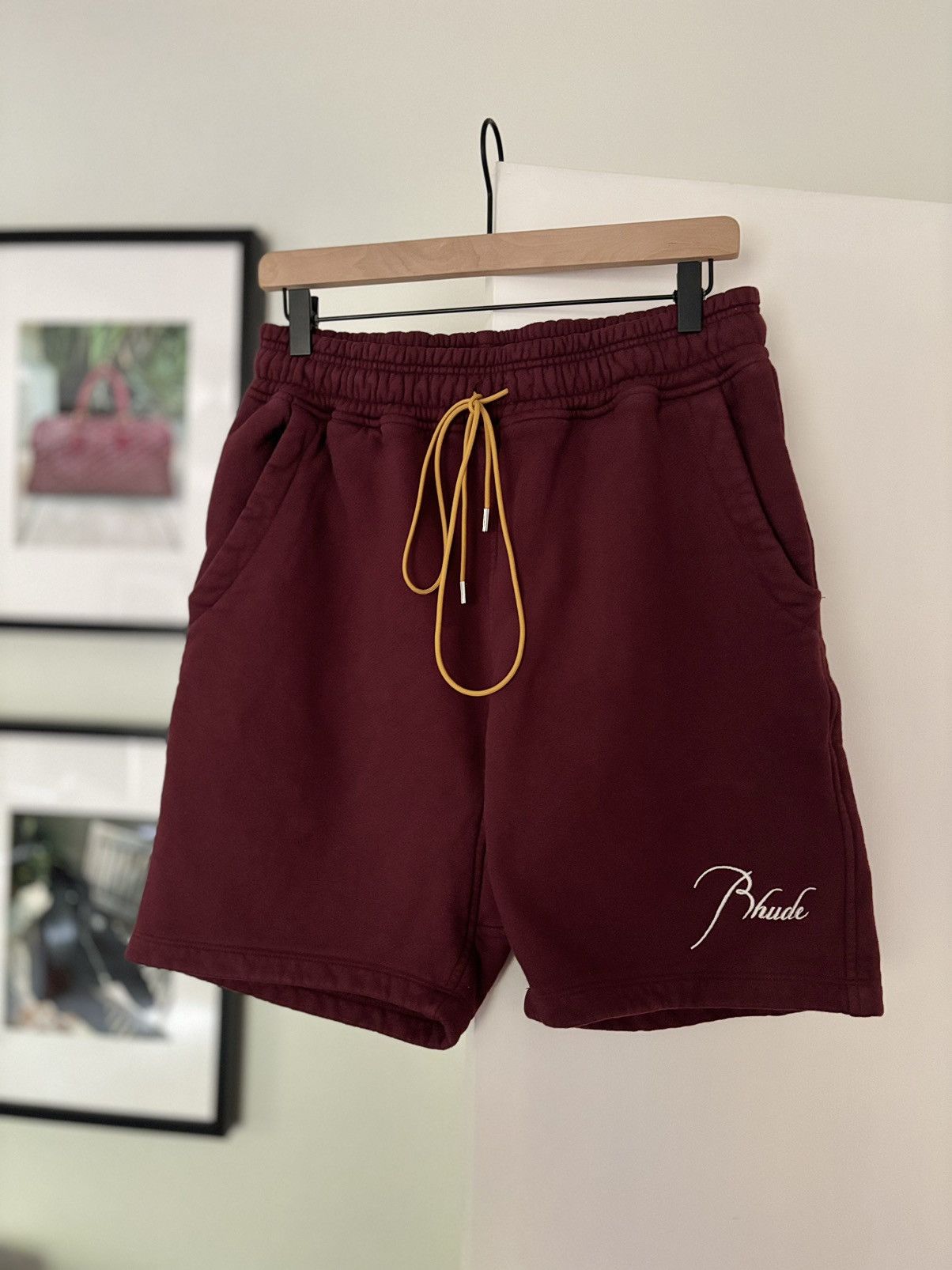 Rhude SCRIPT SHORTS | Grailed