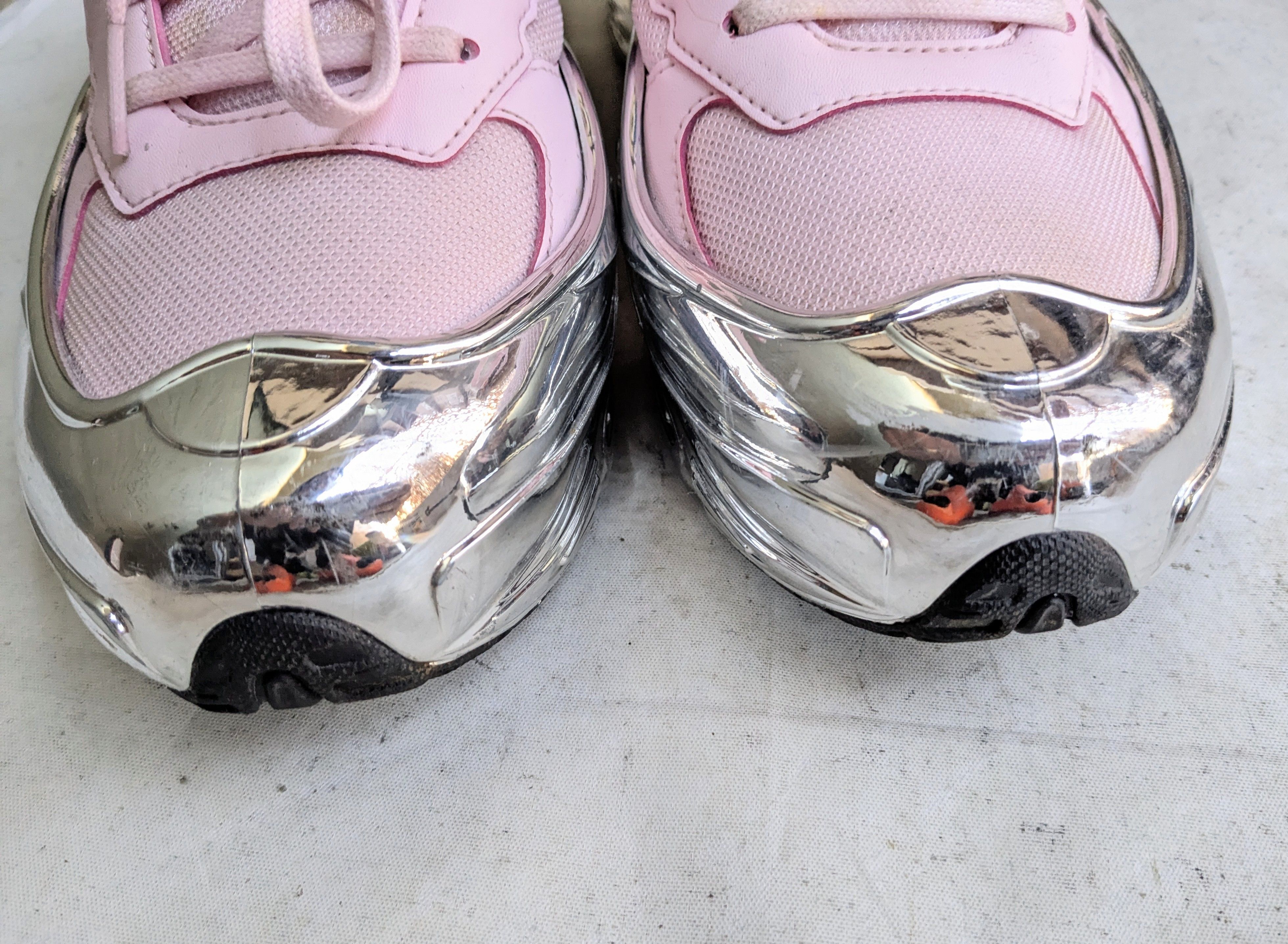 Adidas × Raf Simons Adidas Ozweego Mirrored Pink 11 Silver Chrome Size US 11 / EU 44 - 6 Thumbnail
