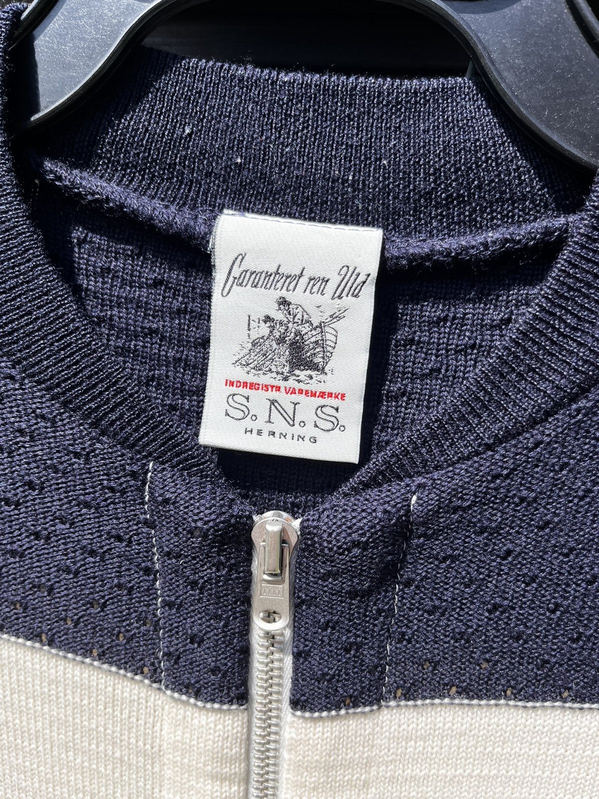 S.N.S. Herning 🧶 S.N.S. HERNING FULL ZIP KNIT LUXURY Y2K WOOL RARE SWEATER Size US L / EU 52-54 / 3 - 4 Thumbnail