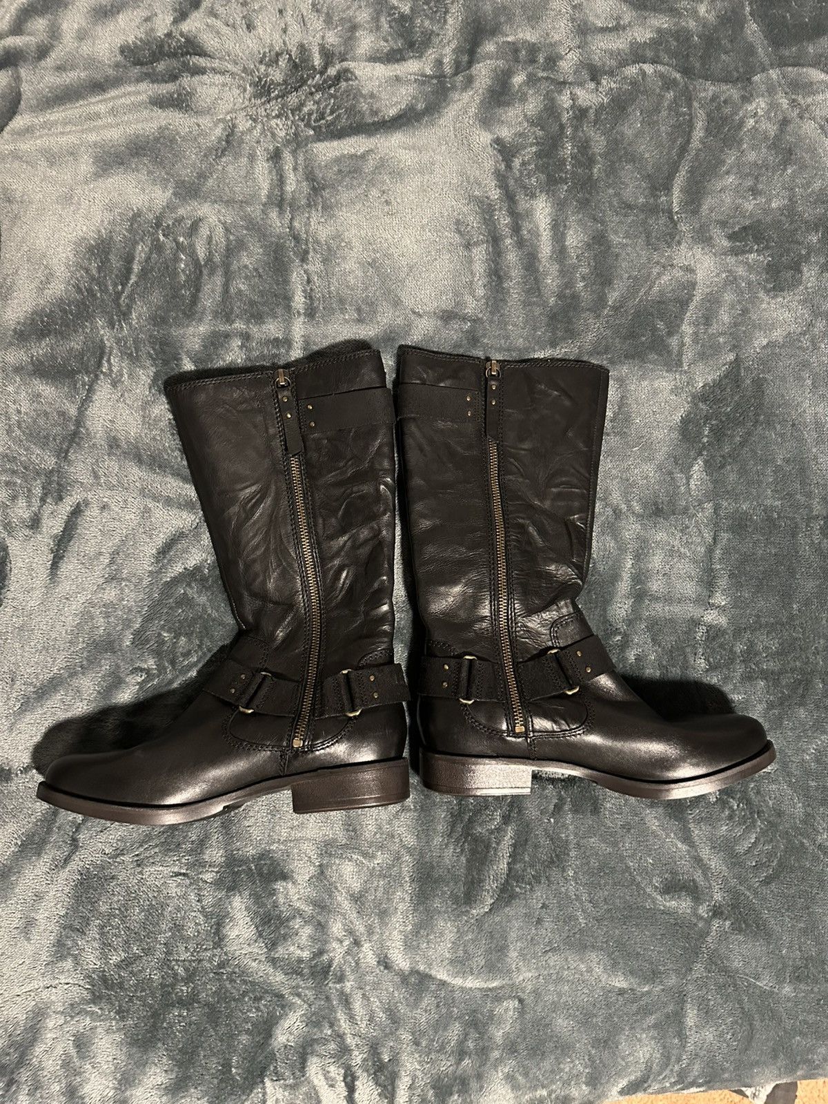 Ugg UGG Australia Damien textured leather tall lodge black boots Size US 6.5 / IT 36.5 - 2 Thumbnail