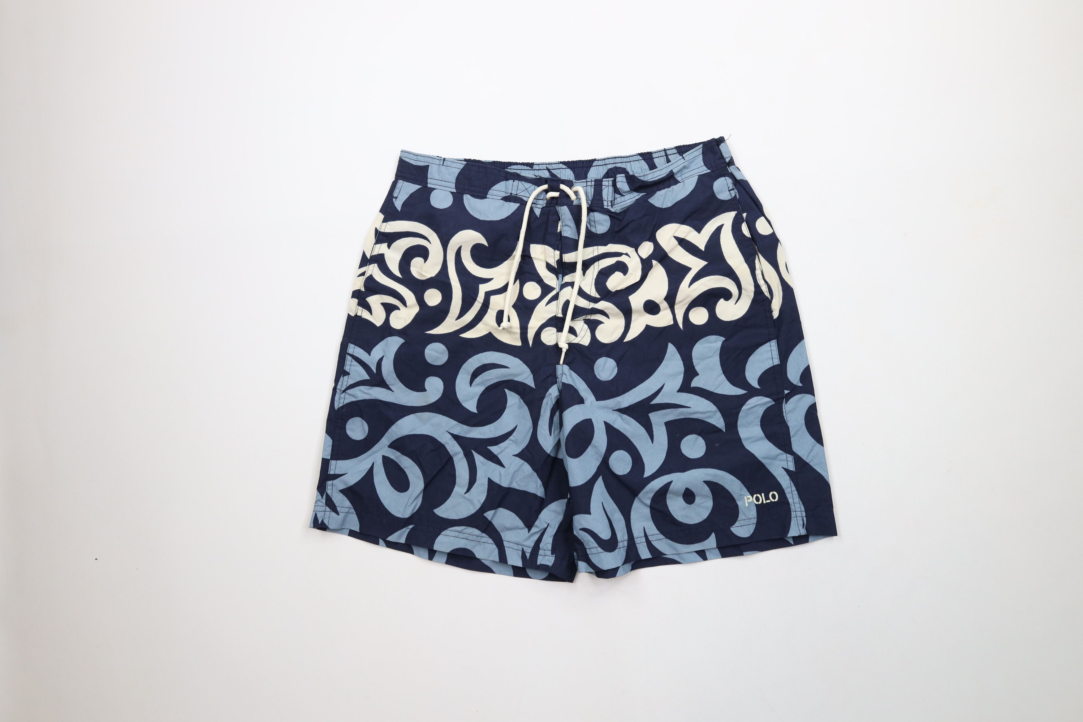 Ralph Lauren × Vintage Vintage 90s Polo Sport Ralph Lauren Tribal Lined Shorts Size US 32 / EU 48 - 1 Thumbnail
