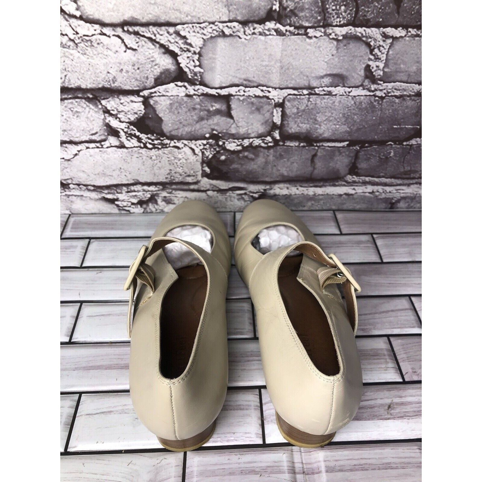 Beautiful Ful BeautiFeel Ivory Cream Leather Mary Jane Strap Pumps Shoes W Size US 9 / IT 39 - 20 Thumbnail