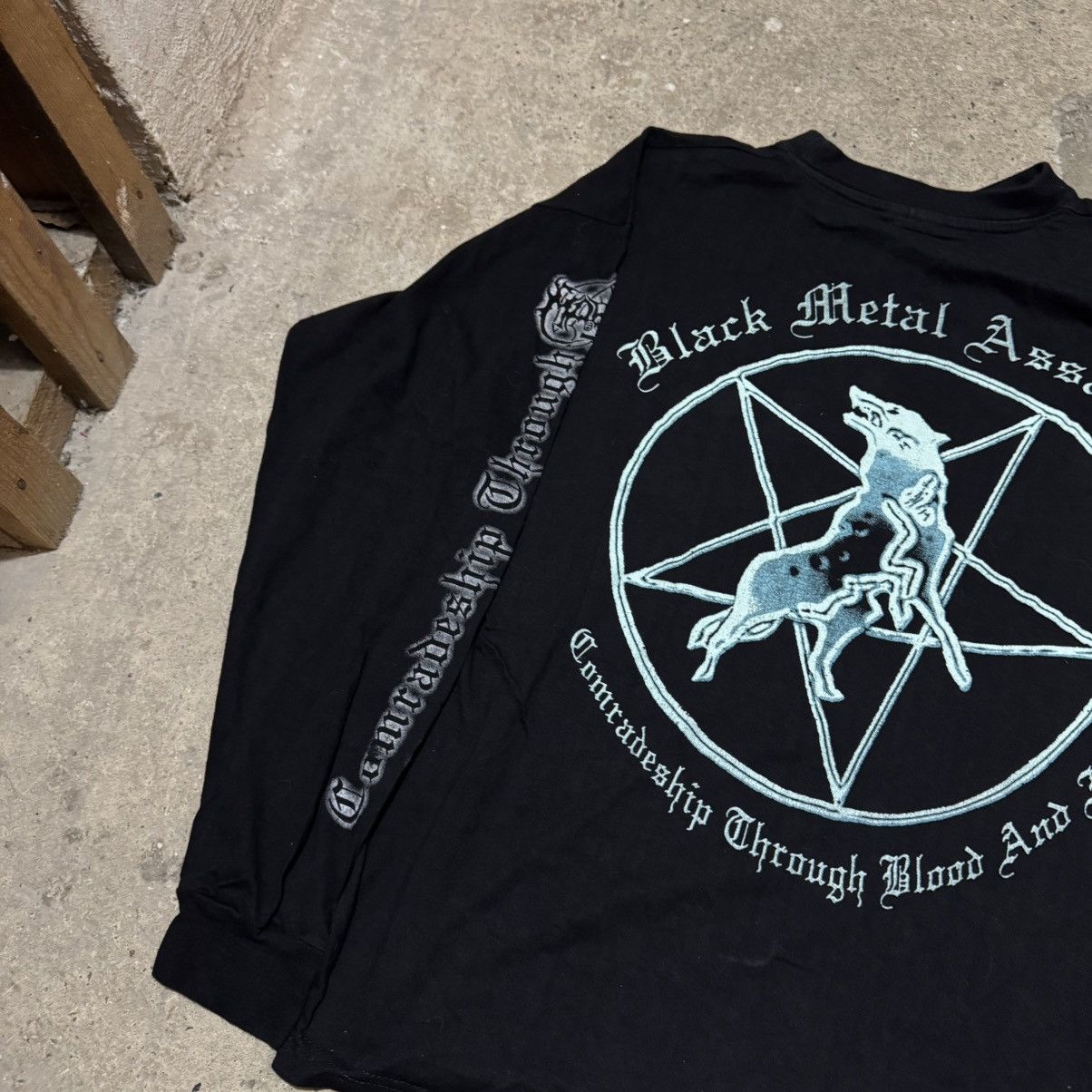 Band Tees × Vintage Vintage 90’s Marduk Metal Assault longsleeve Size US XL / EU 56 / 4 - 5 Thumbnail