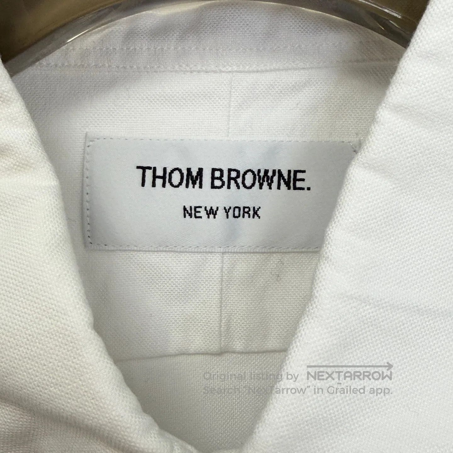 Thom Browne Thom Browne White Double Sleeve Labeled Shirt| Size US M / EU 48-50 / 2 - 2 Thumbnail