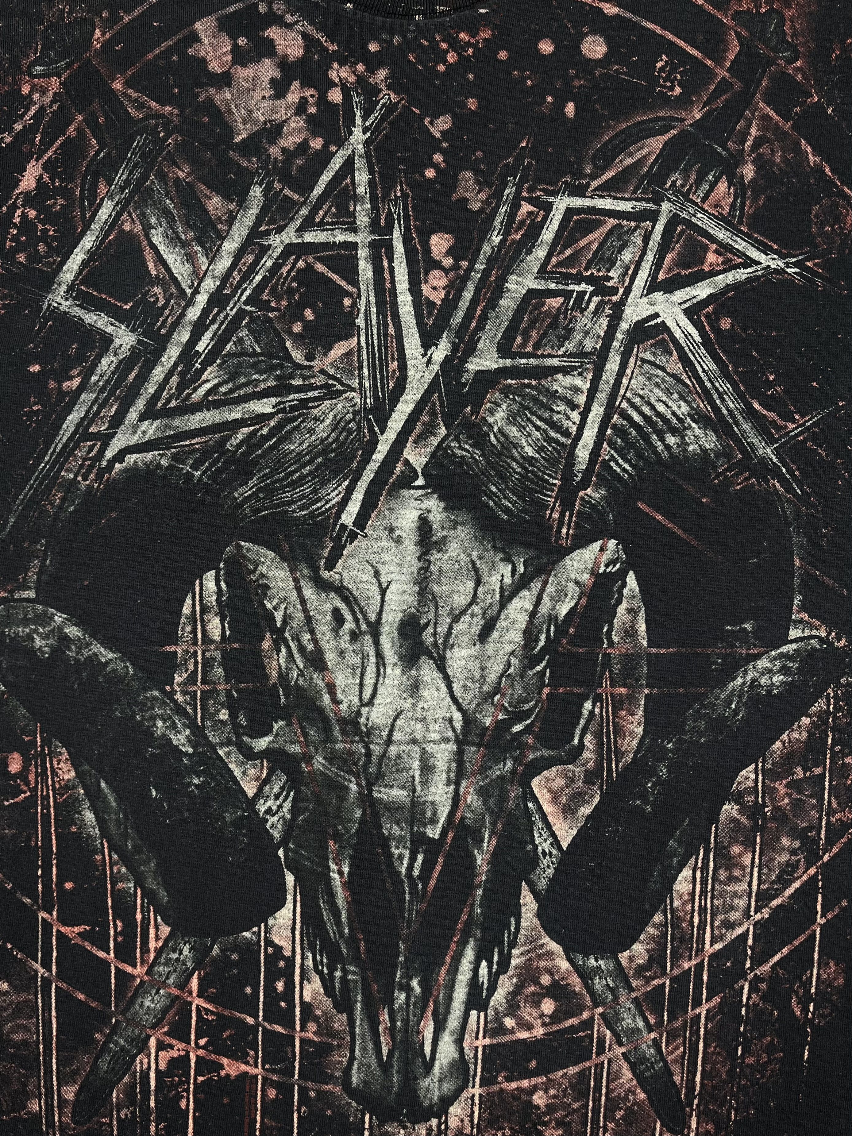 Band Tees Vintage Slayer All Over Print Rock Band T Shirt 90’s Size US XL / EU 56 / 4 - 7 Thumbnail