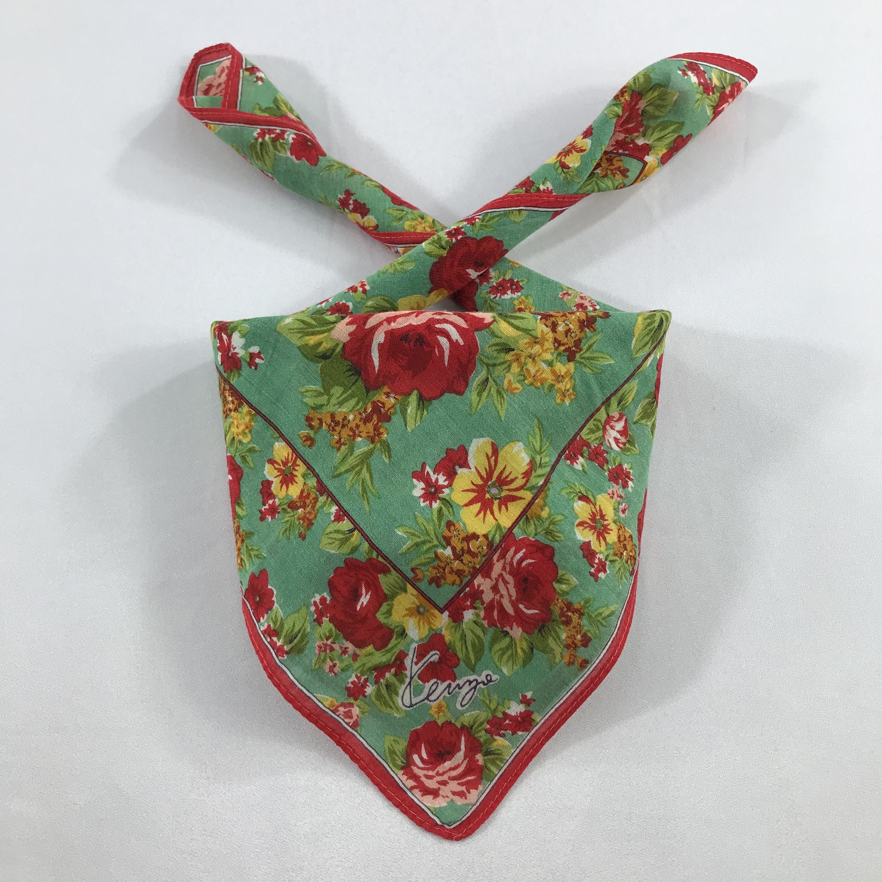 Kenzo × Vintage Kenzo Bandana / Handkerchief / Neckerchief - S2354 Size ONE SIZE - 3 Thumbnail