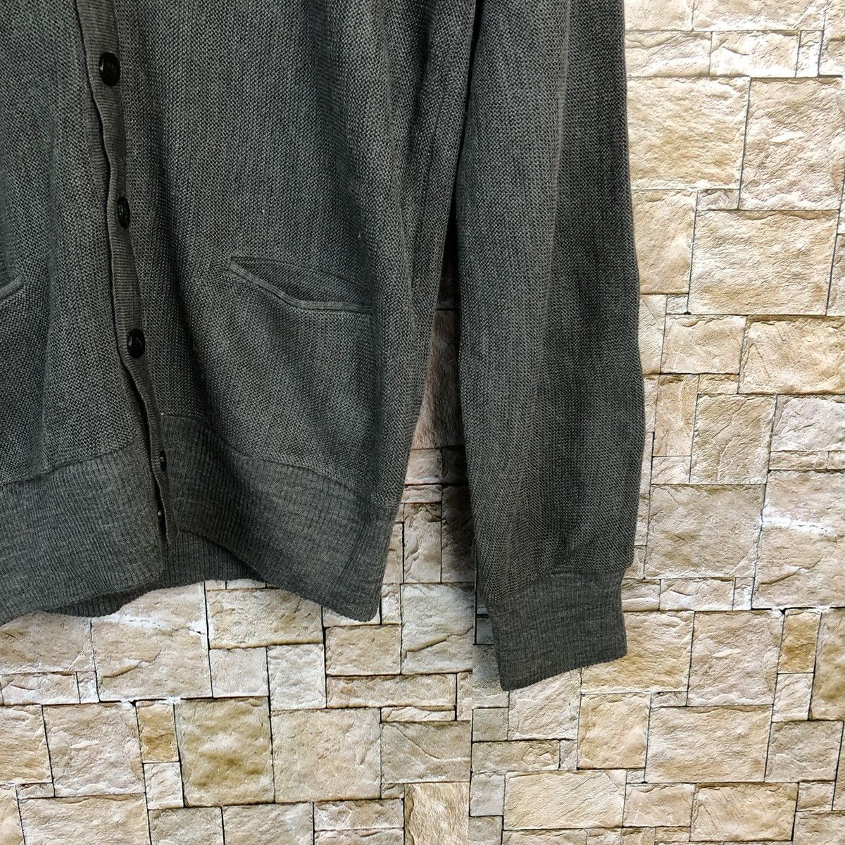 Japanese Brand Wayne Grey Cardigan Knitwear vintage japan #A271 Size US M / EU 48-50 / 2 - 8 Thumbnail