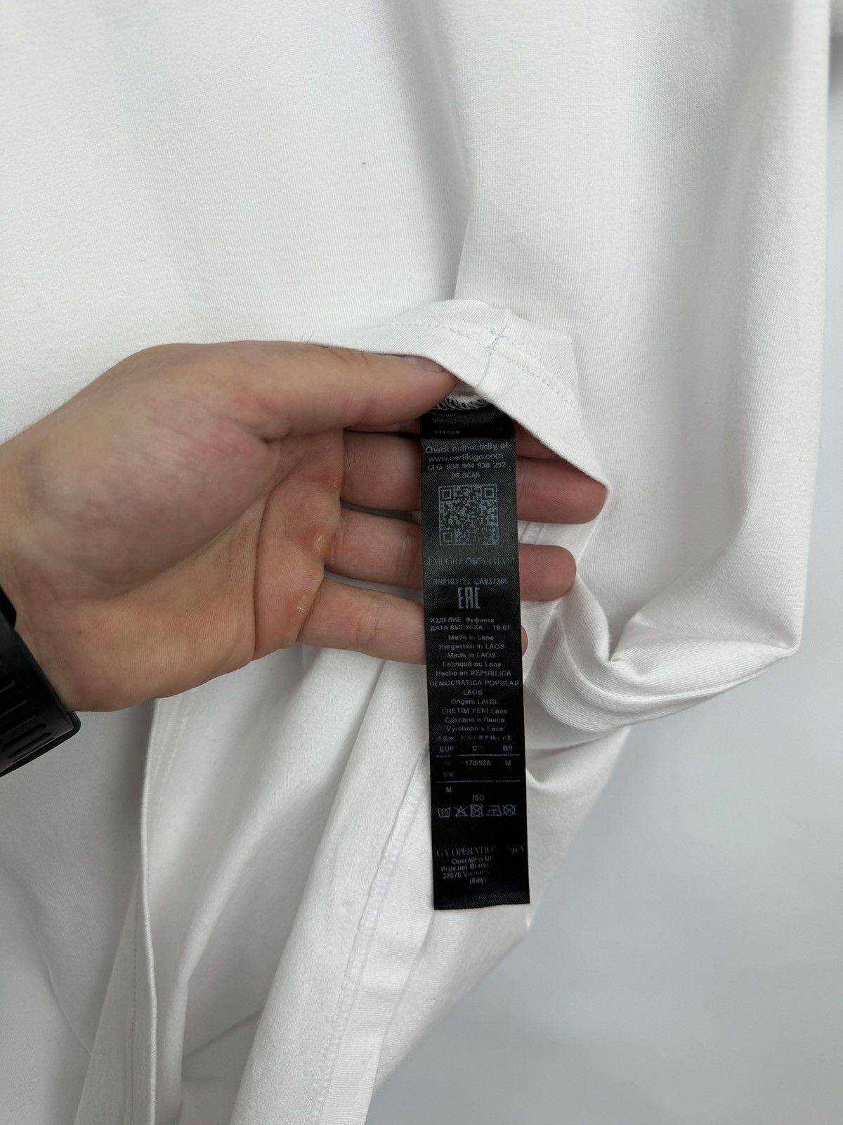 Emporio Armani 🇮🇹 Emporio Armani Luxury T-Shirt Underwear Minimal Eagle GA Size US M / EU 48-50 / 2 - 10 Thumbnail
