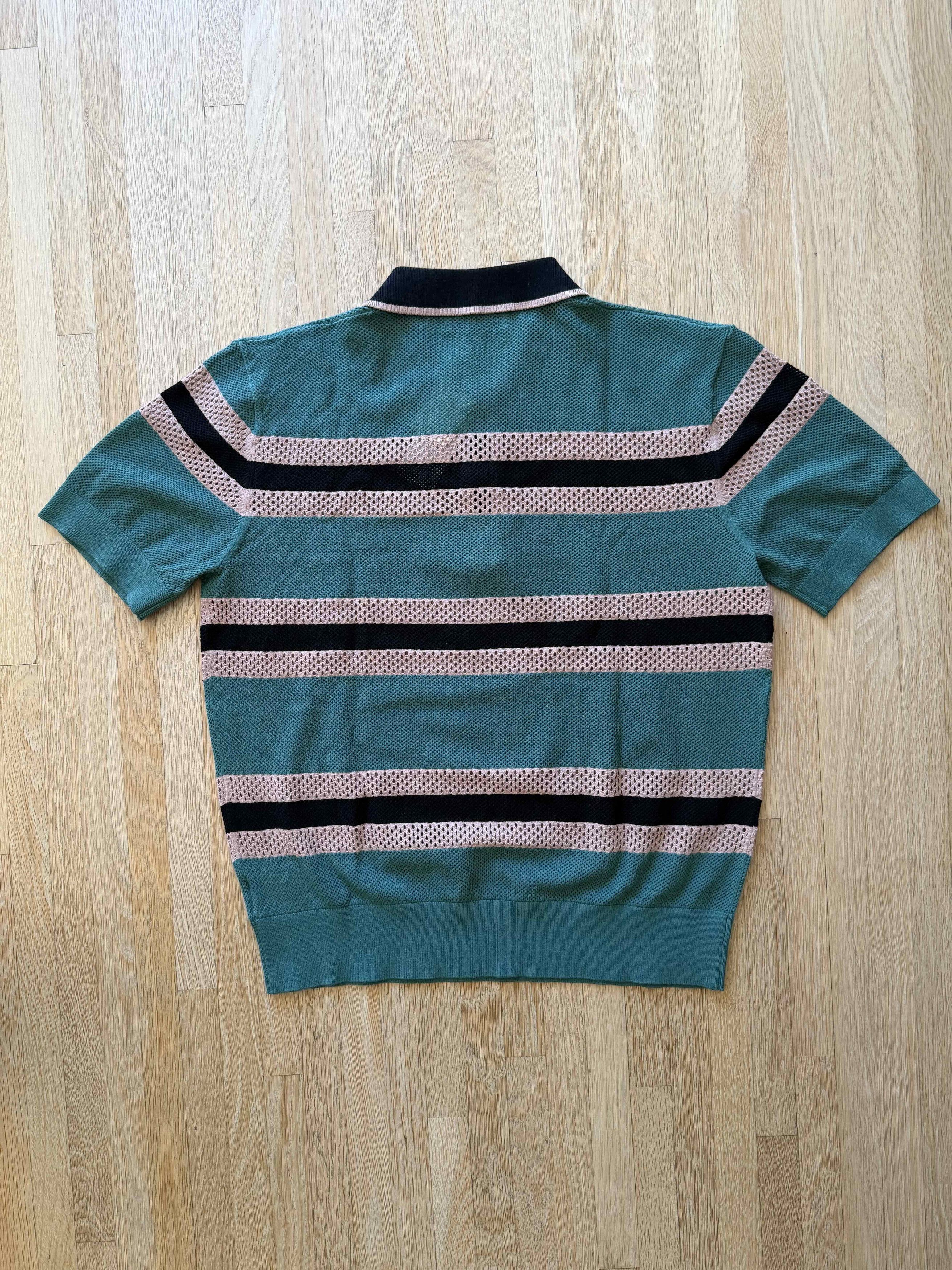 Dries Van Noten Striped Polo Shirt Size US L / EU 52-54 / 3 - 4 Thumbnail