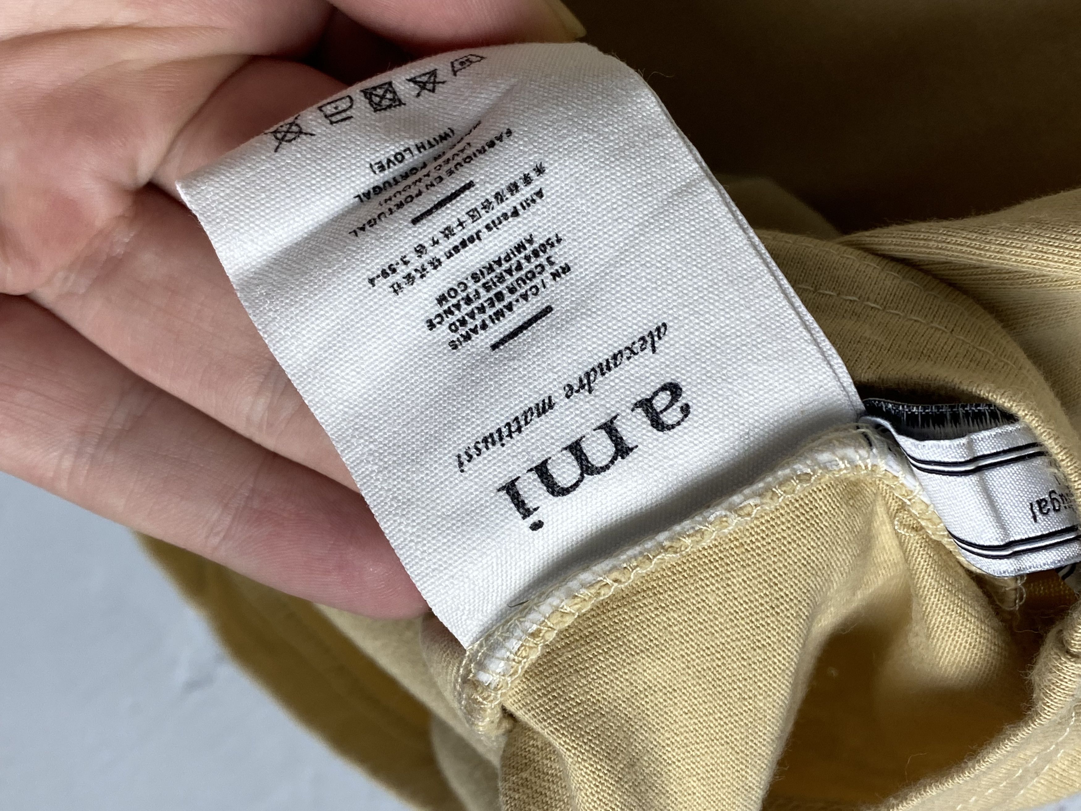 AMI AMI ALEXANDRE MATTIUSSI Sand T-Shirt M Size US M / EU 48-50 / 2 - 5 Thumbnail