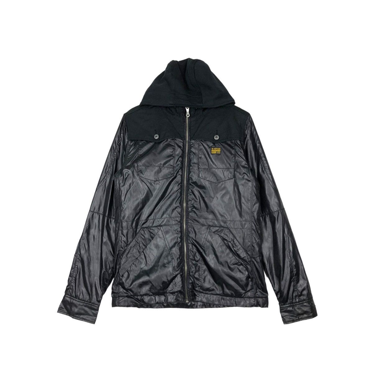 Japanese Brand 🔥VINTAGE SOFT LEATHER BOMBER JACKET G-STAR RAW Size US M / EU 48-50 / 2 - 2 Thumbnail