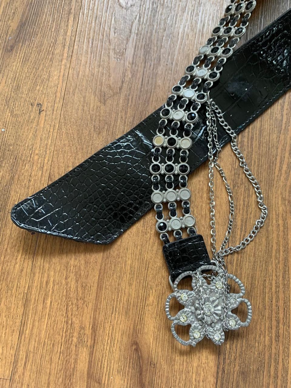 If Six Was Nine Wide snakeskin chain belt Size ONE SIZE - 2 Thumbnail