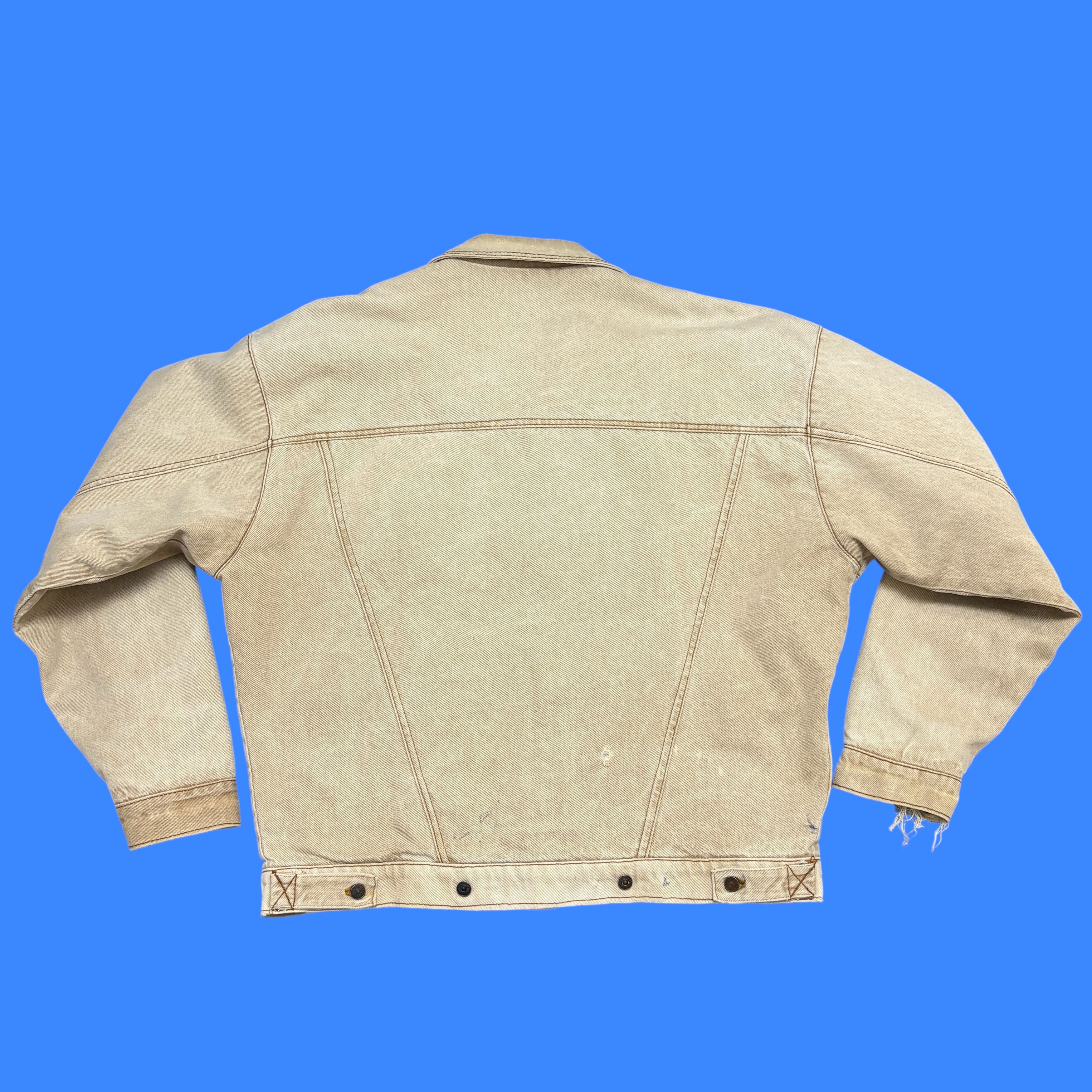 Levi's Vintage 90s Levi's Blanket Lined Trucker Jacket Workwear Size US L / EU 52-54 / 3 - 2 Thumbnail