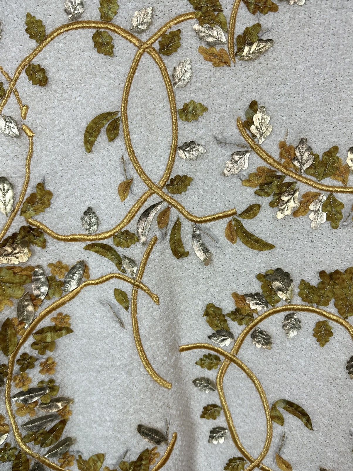 Other Vintage Chanel Viscose Decorated Leaves Long Sleeve Sweater Size L / US 10 / IT 46 - 16 Thumbnail