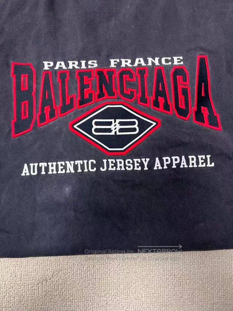 Balenciaga Balenciaga Batman Logo Letter Retro Distressed Short Sleev Size US M / EU 48-50 / 2 - 3 Thumbnail
