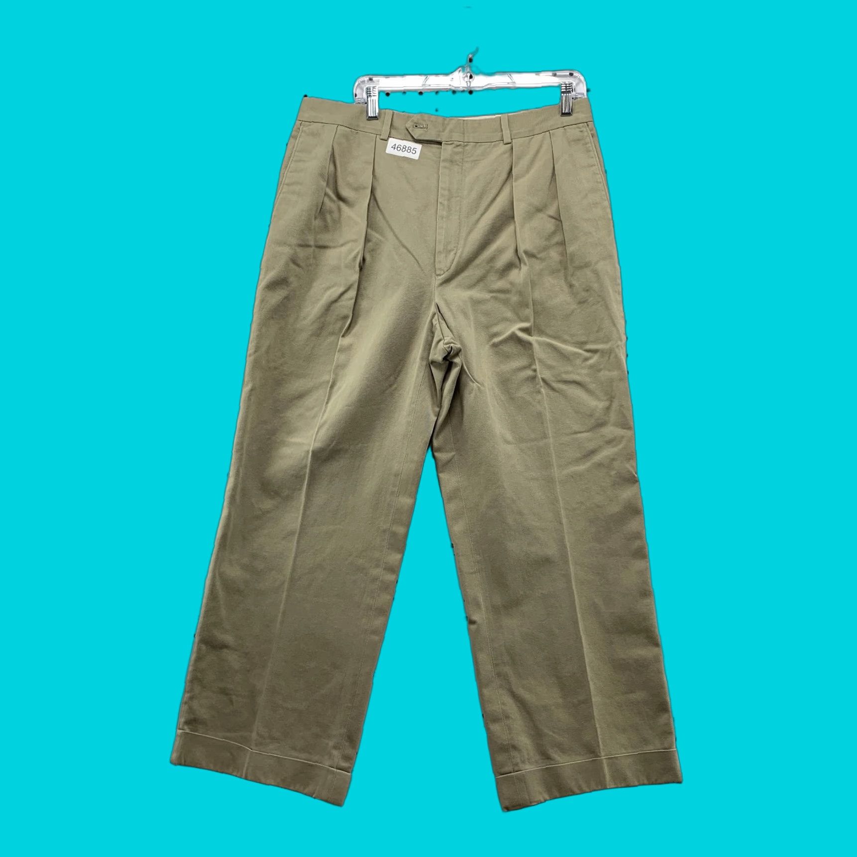 Paul Stuart **Vintage Paul Stuart Pleated Chino Pants Mens 34 Beige Mid Rise** User: **Vintage Paul Stuart Pleated Chino Pants Mens 34 Beige** Size US 34 / EU 50 - 1 Thumbnail