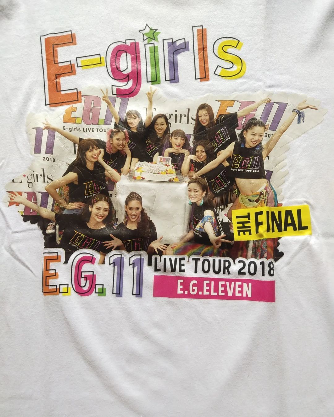 Band Tees × Japanese Brand E-girls The Final Live Tour 2018 Full Member Idol Tees Size US L / EU 52-54 / 3 - 2 Thumbnail