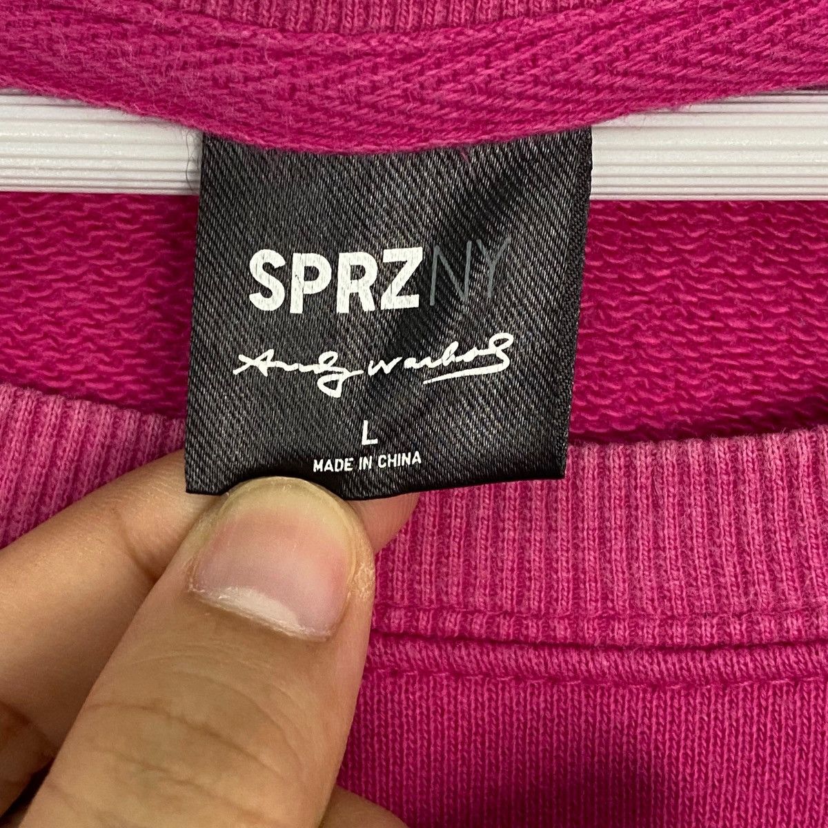 Other Vintage SPRZNY keith Haring Crewneck Sweatshirt Pink Size L Size US L / EU 52-54 / 3 - 5 Thumbnail