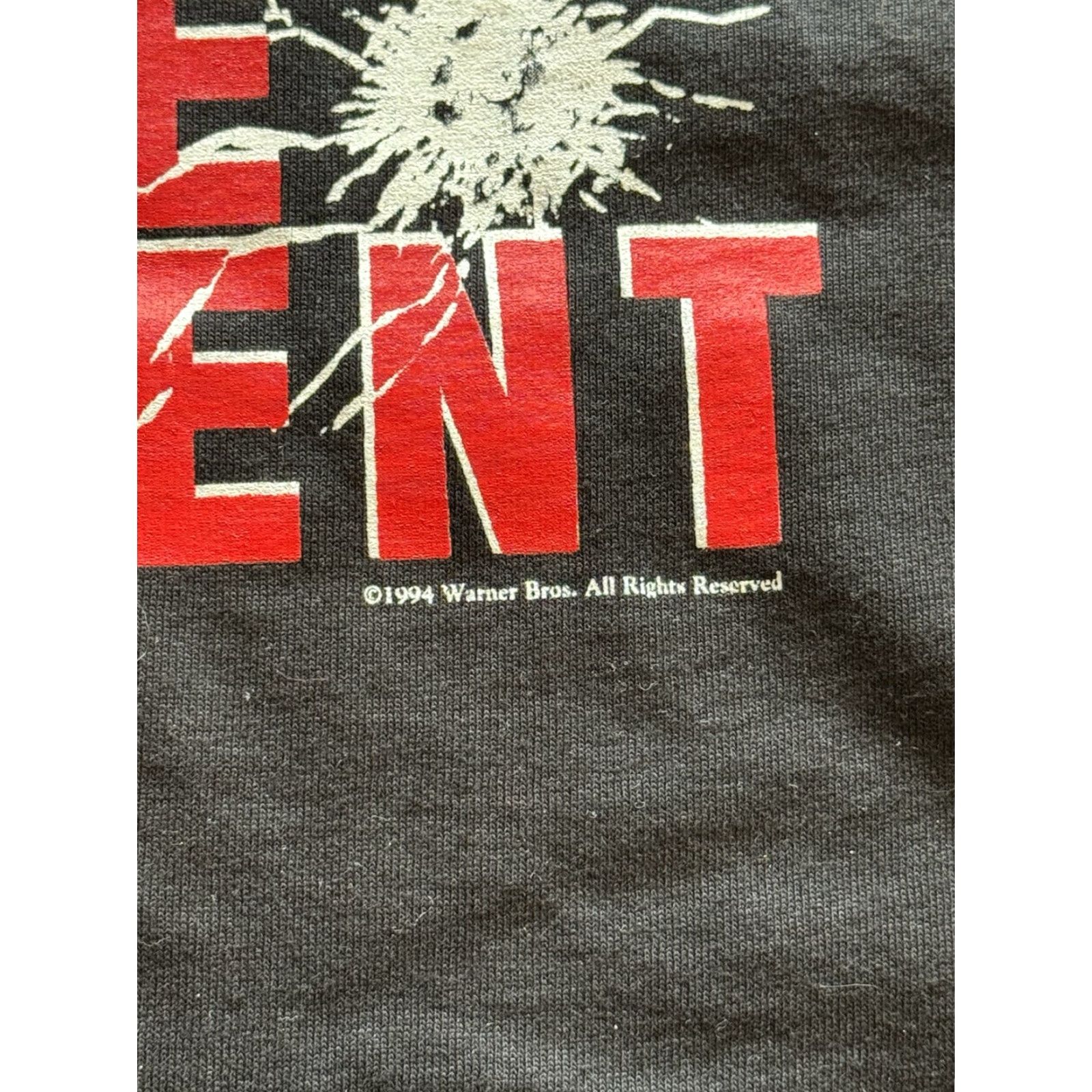 Lee VINTAGE 1990s The Client Movie T Shirt XL Murina Tommy Jeans Black Cotton Crew Neck Short Sleeve Mens Logo Graphic Print 1994 Size US XL / EU 56 / 4 - 3 Thumbnail