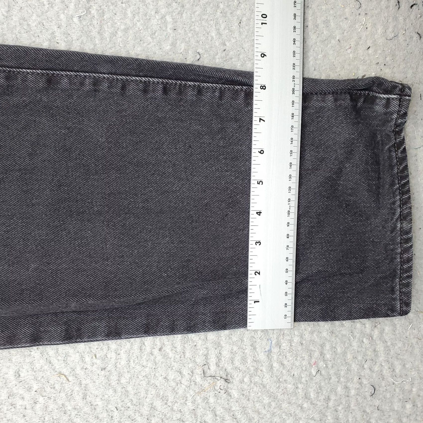 Levi's Levi'S '94 Baggy Jeans Womens 28 Black Denim Red Tab Straight Leg Streetwear - Soft, Comfortable, Durable Size 28" / US 6 / IT 42 - 5 Thumbnail