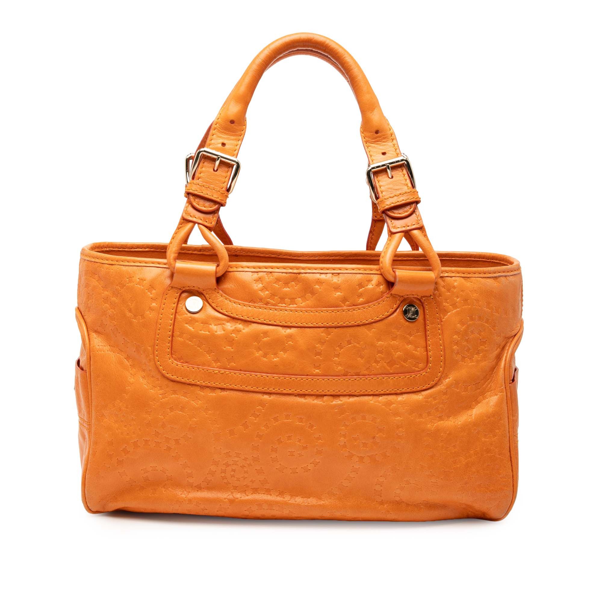 Celine Celine Spiraling Macadam Embossed Leather Boogie Handbag Size ONE SIZE - 1 Thumbnail
