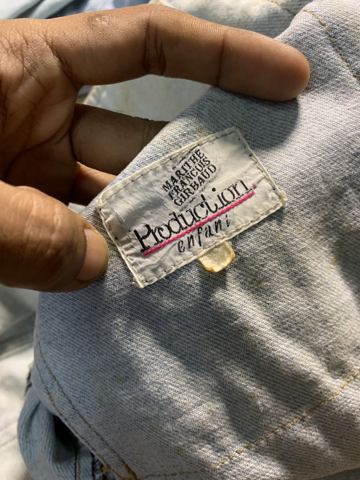 Marithe + Francois Girbaud 80s MARITHE FRANCOIS GIRBAUD DENIM JACKET BUCKLE SIDE Size US XL / EU 56 / 4 - 15 Thumbnail